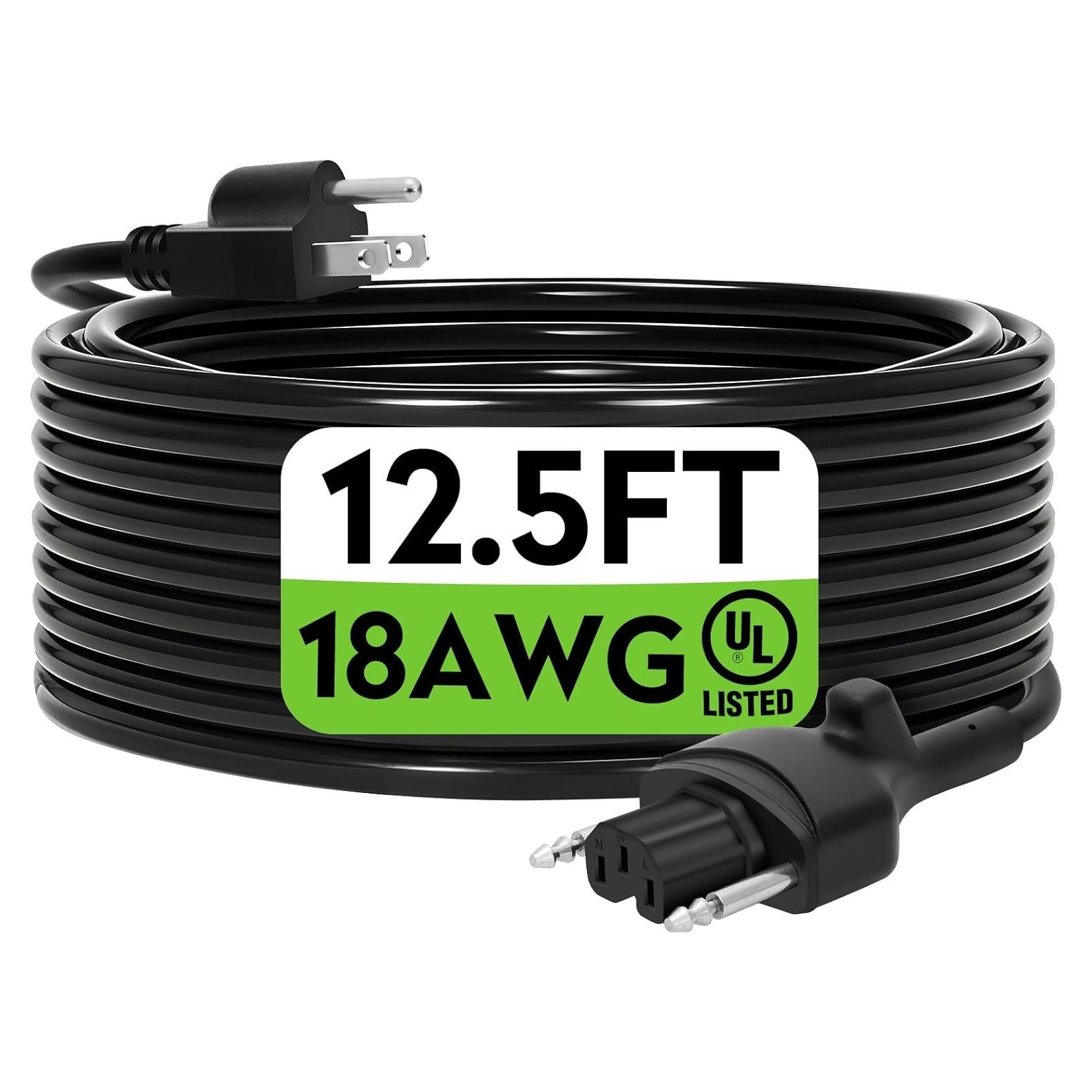 Cable de Alimentación Reemplazo VTNPQ 89143 para Licuadoras MP350/MP450/MP550/MP600/MP800 Turbo - 381 cm PVC Resistente