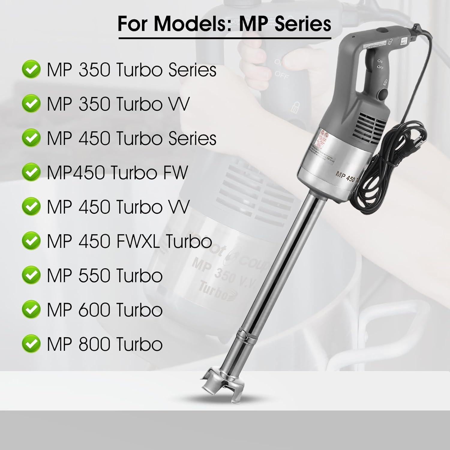 Cable de Alimentación Reemplazo VTNPQ 89143 para Licuadoras MP350/MP450/MP550/MP600/MP800 Turbo - 381 cm PVC Resistente