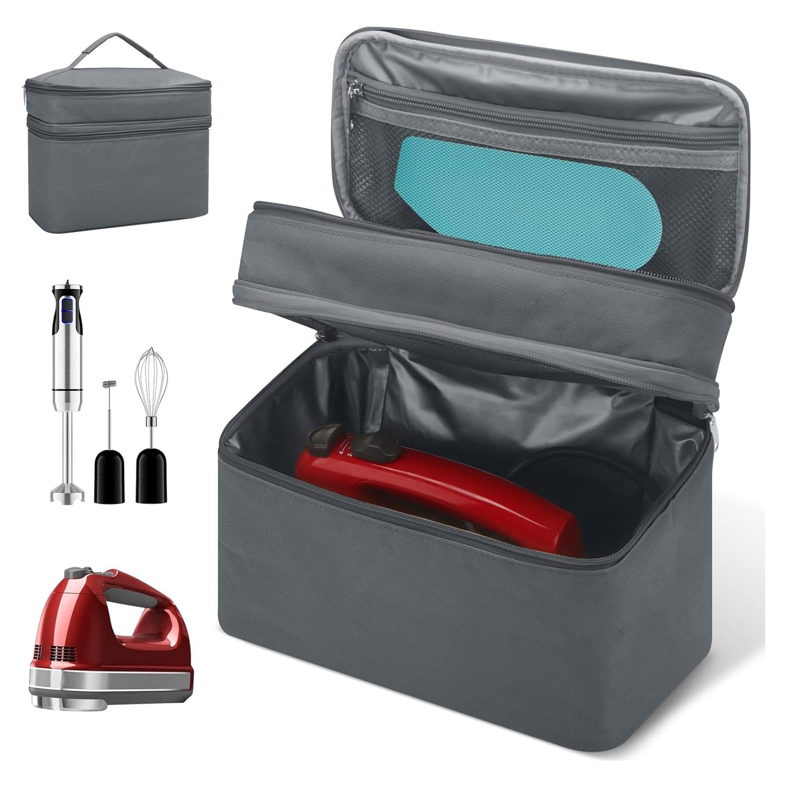 Funda de Almacenamiento para Batidora de Mano KitchenAid Gris