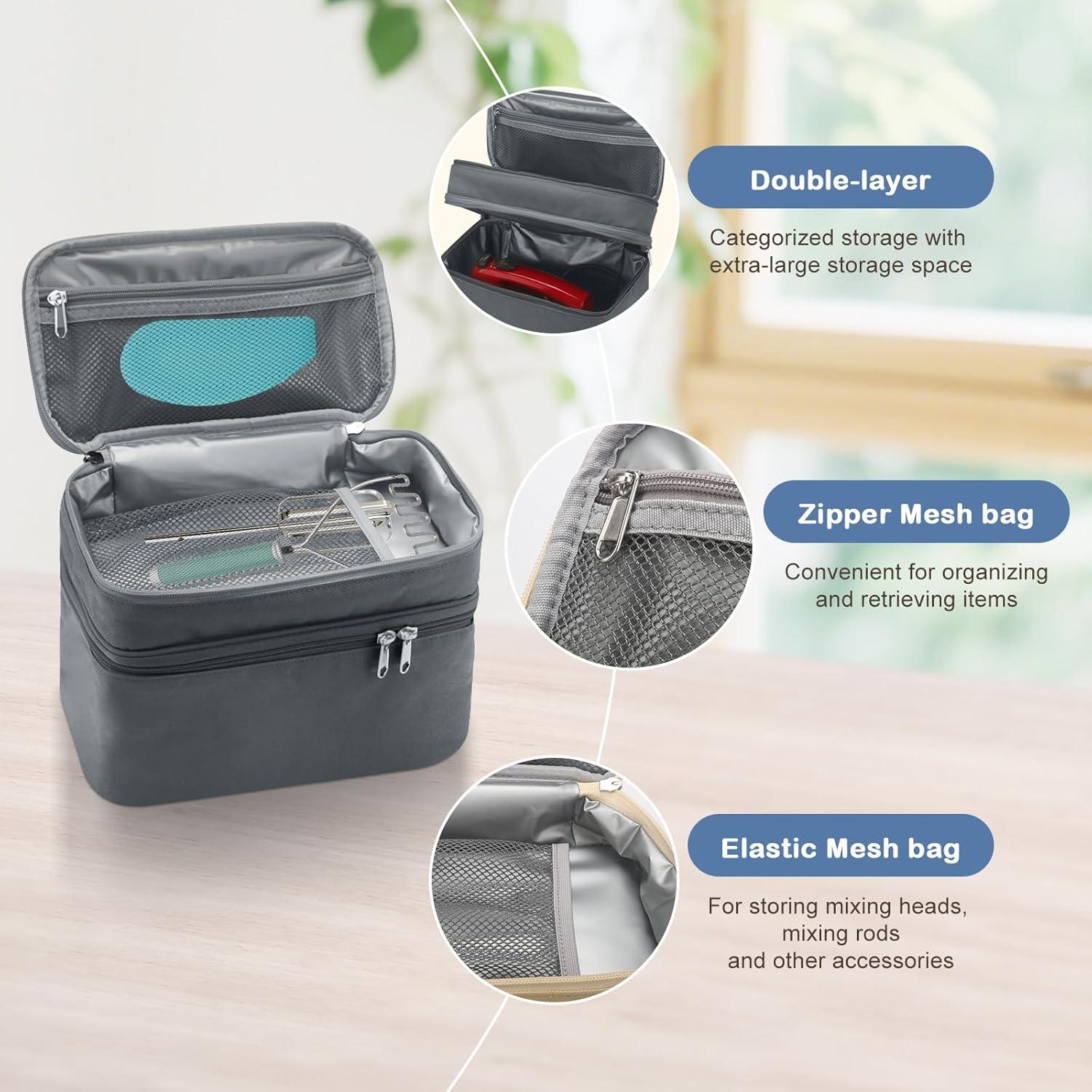 Funda de Almacenamiento para Batidora de Mano KitchenAid Gris