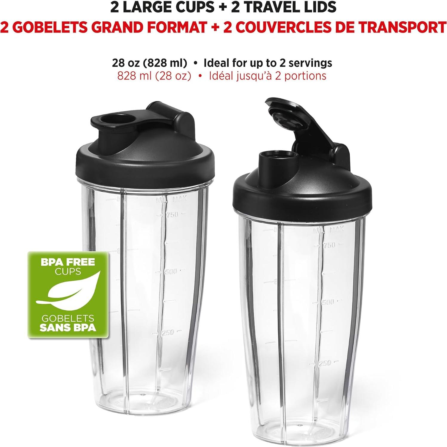 Licuadora Personal Starfrit 300W - 2 Tazas 828ml - 3 Velocidades