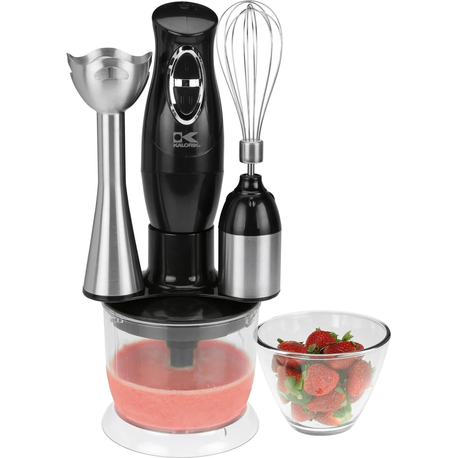 Batidora de Inmersión Kalorik 3-en-1 con Accesorios 200W