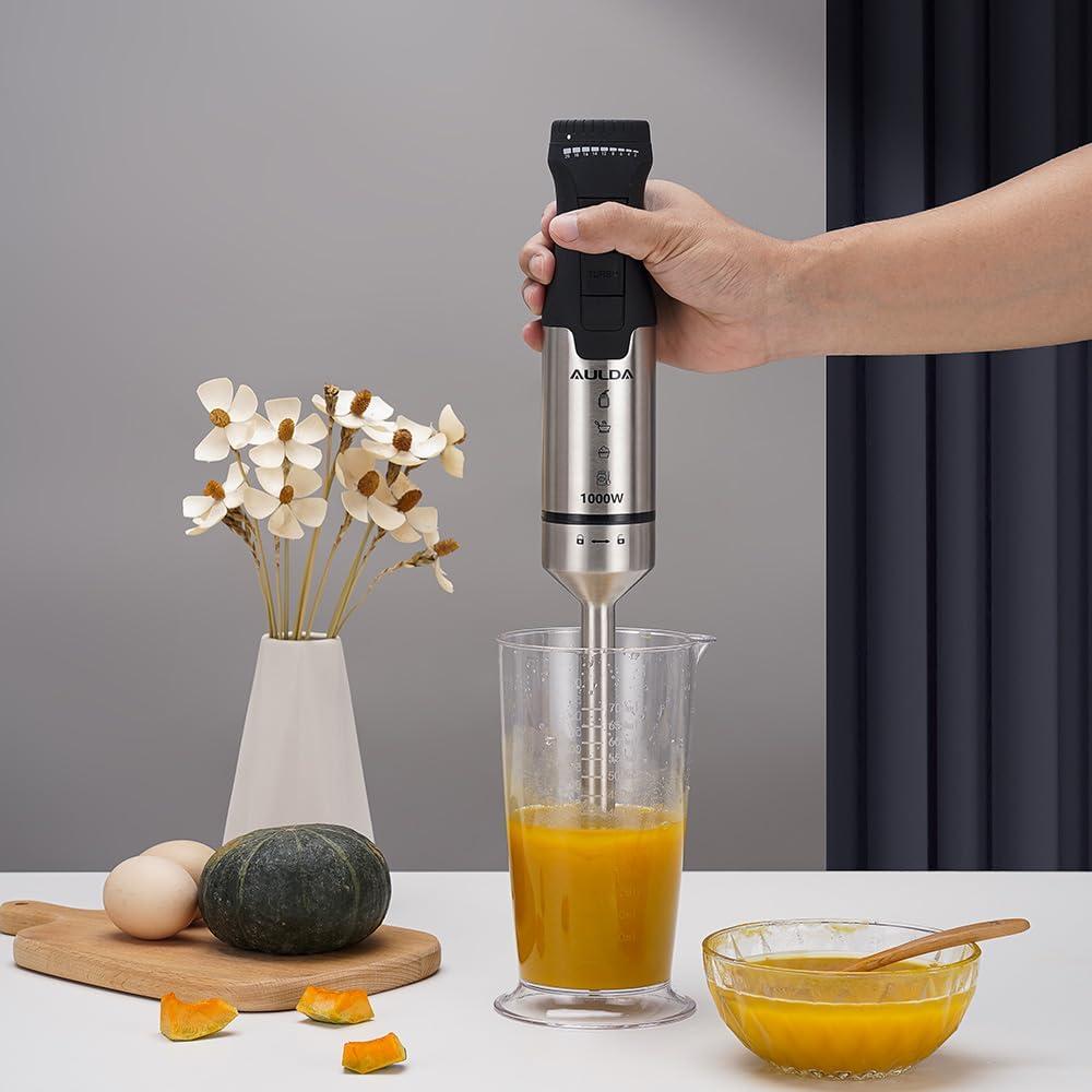 Batidora de Inmersión Aulonda 1000W 20 Velocidades Ergonomía