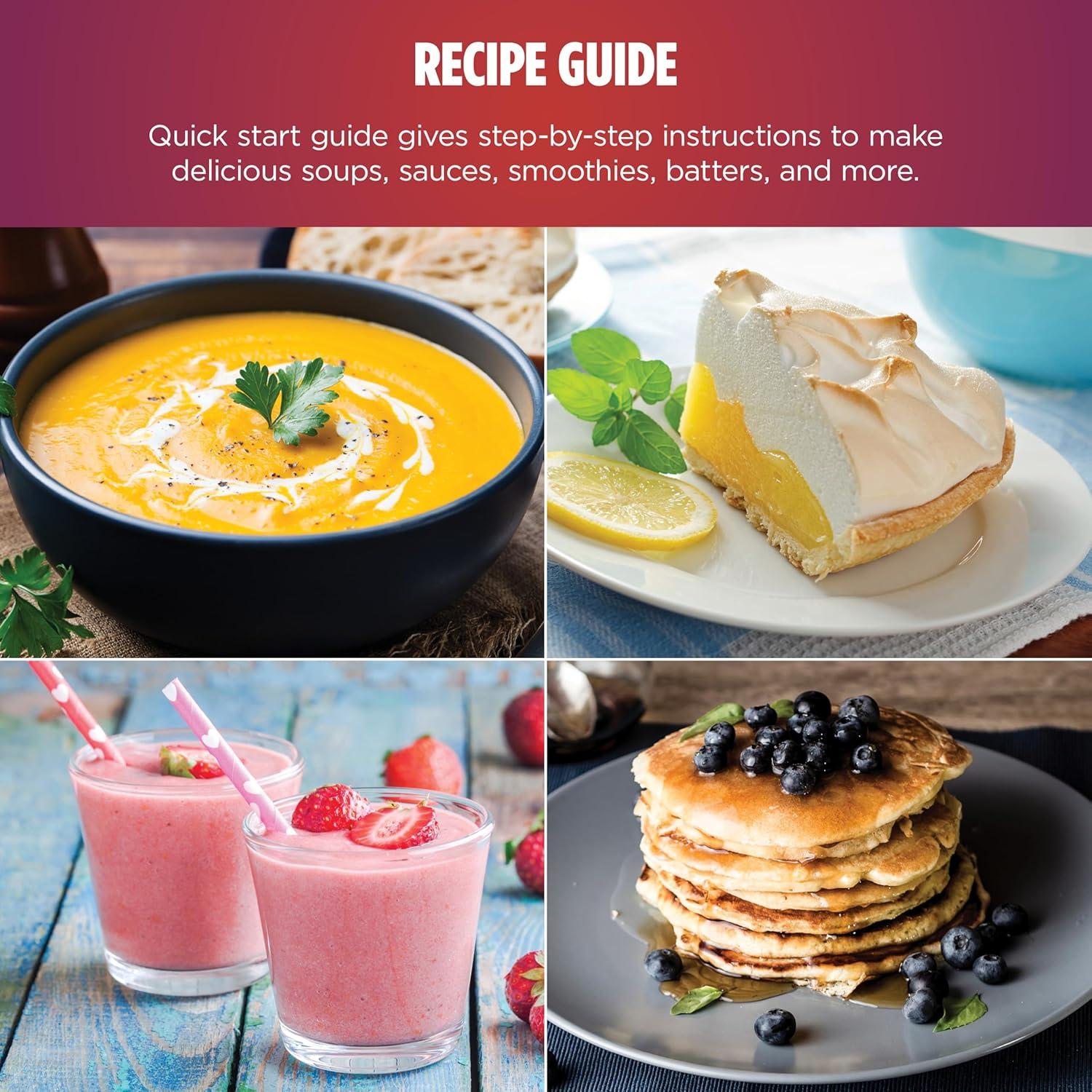 Batidora de Inmersión Ninja CI201ND, 4 Velocidades, 750W, Azul