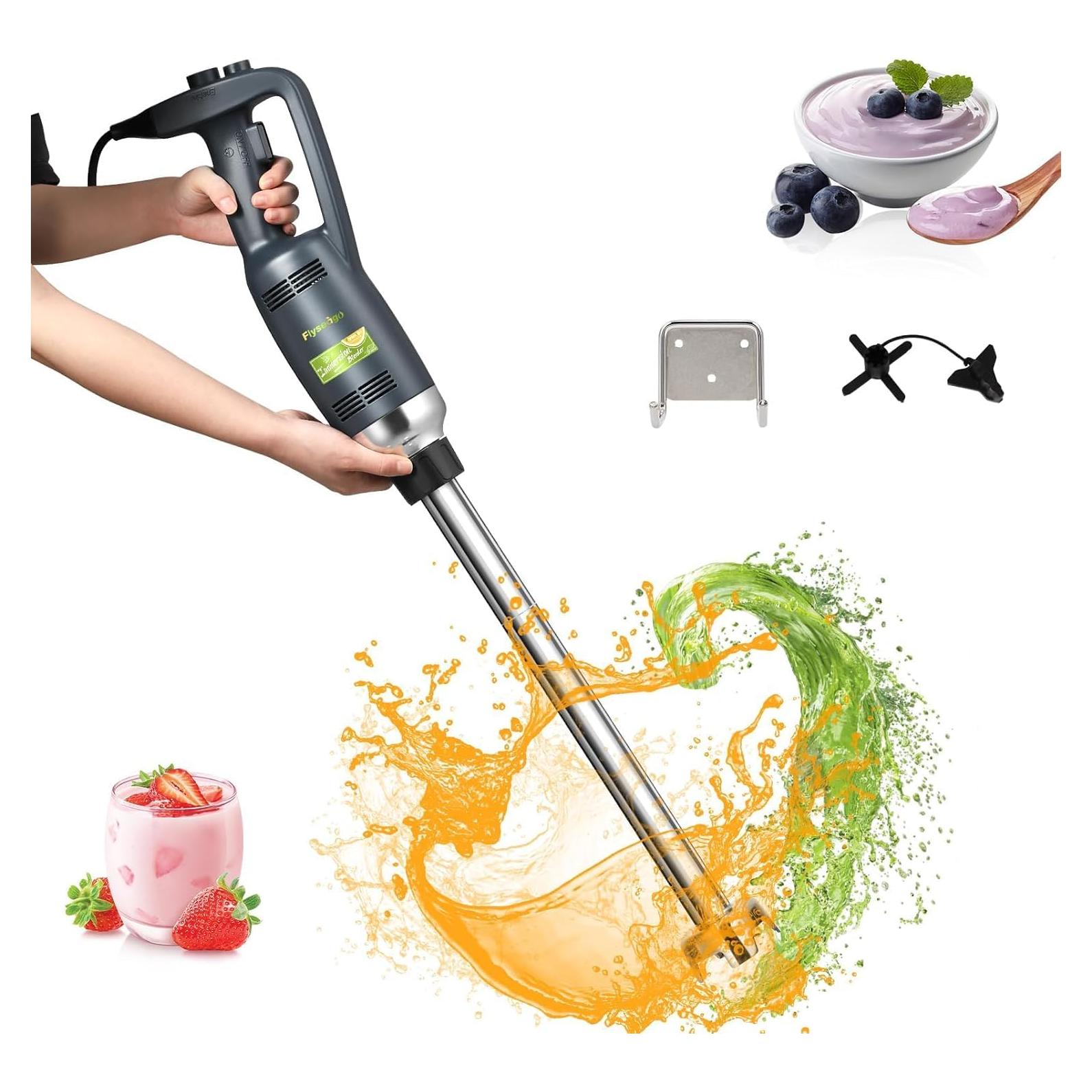 Batidora de Inmersión Flyseago 500W 20" 50L Velocidad Ajustable