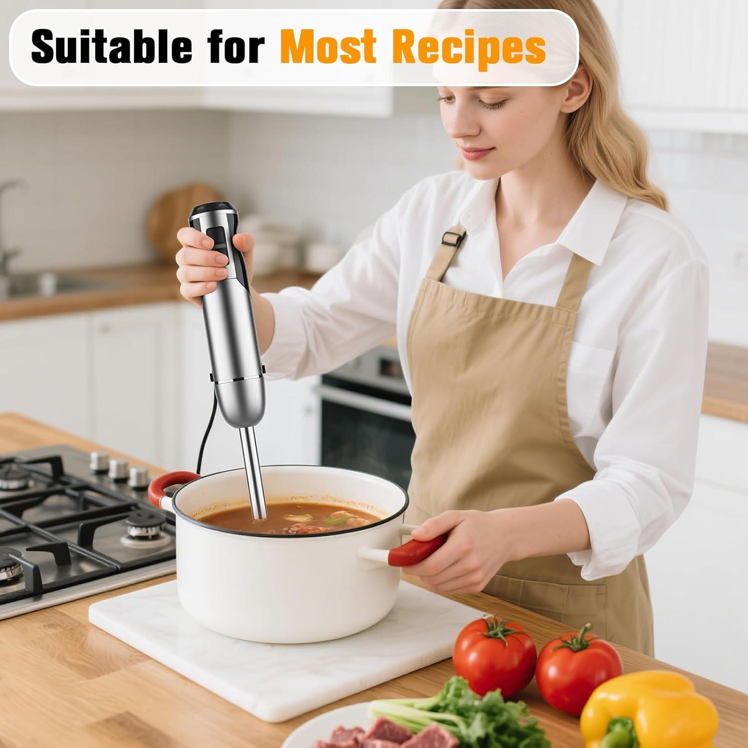 Batidora de Inmersión Gtacyhlpx 12 Velocidades Acero Inoxidable