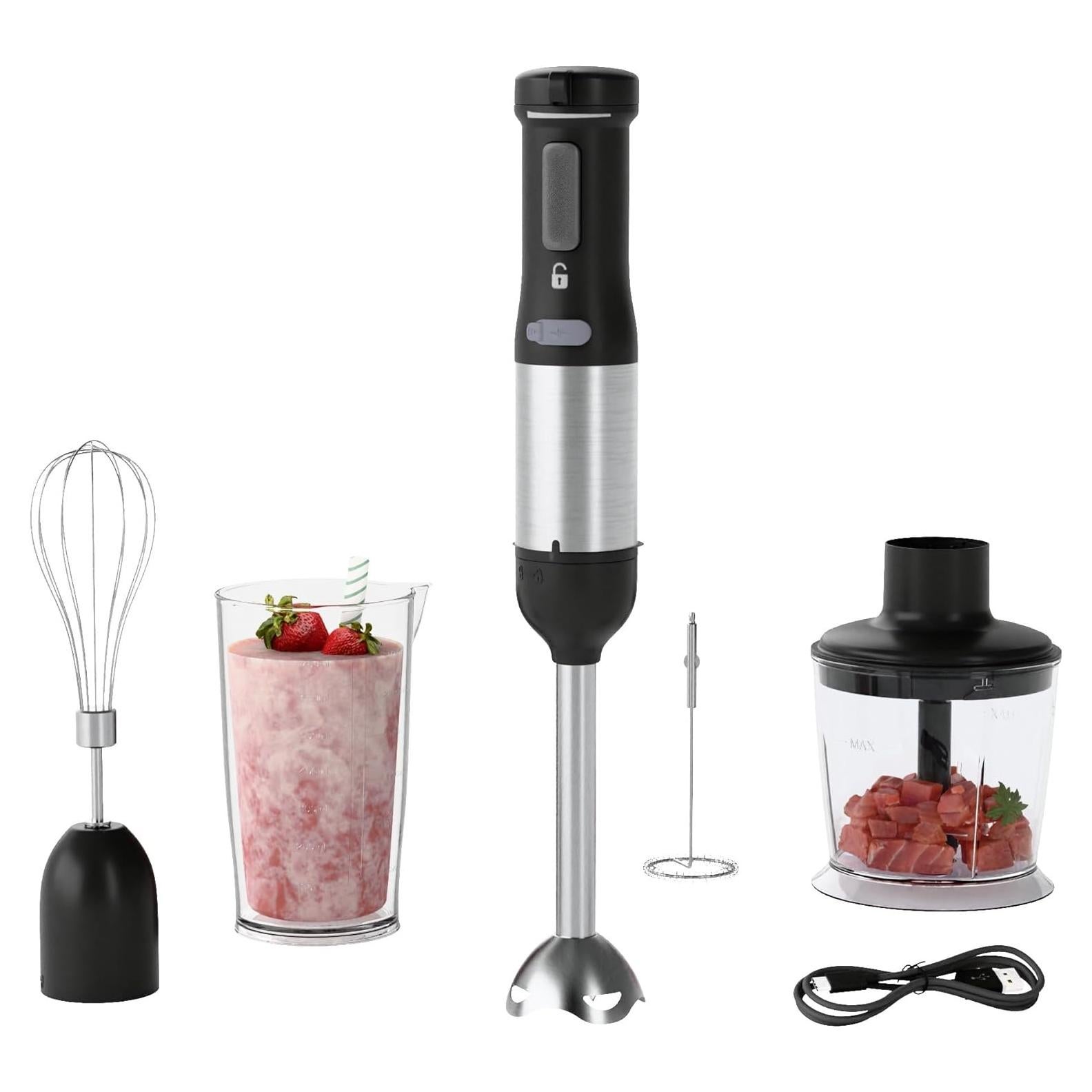 Batidora de Inmersión Inalámbrica Whuto 5 en 1 700ml