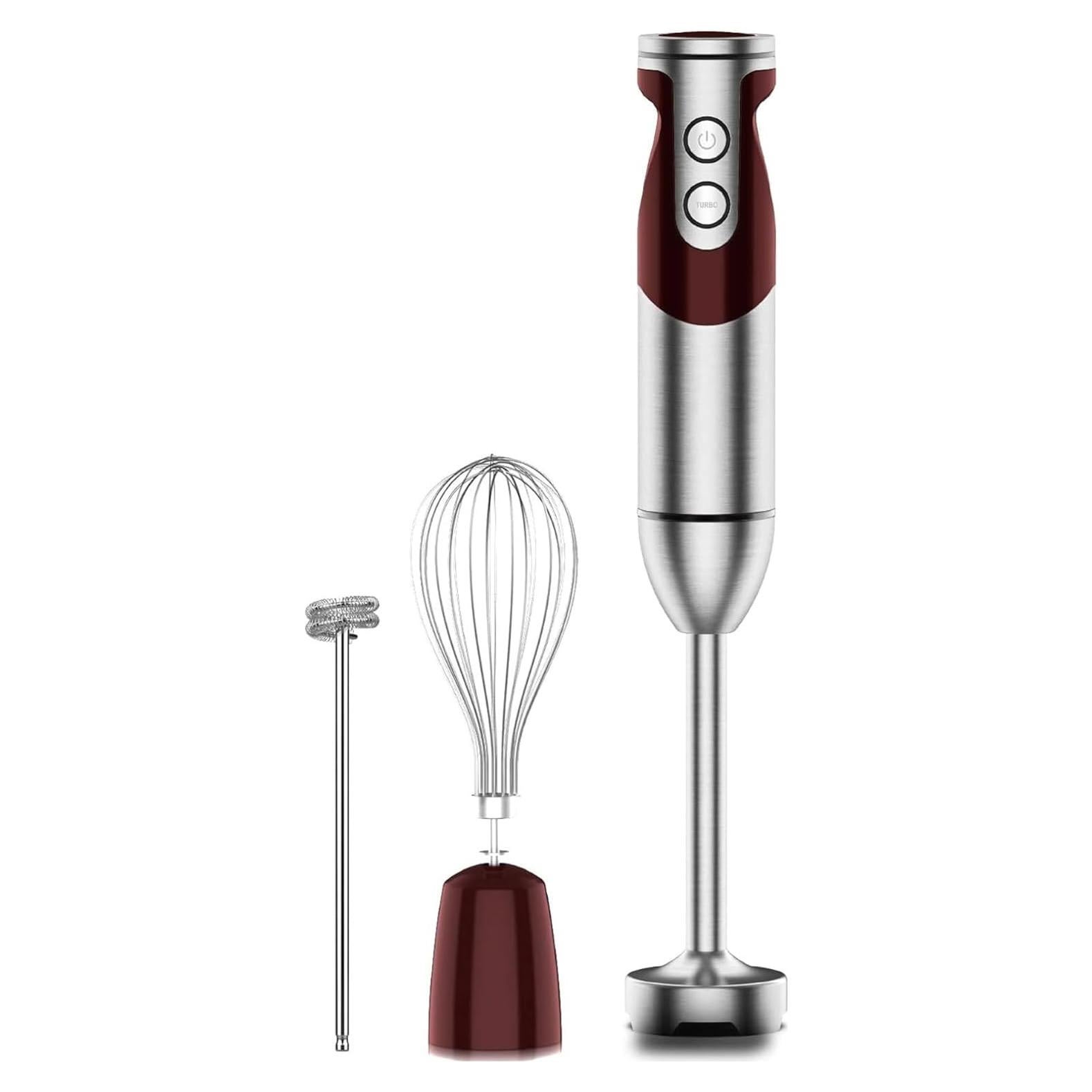 Batidora de Mano Megawise 3-en-1 1000W 12 Velocidades - Negro