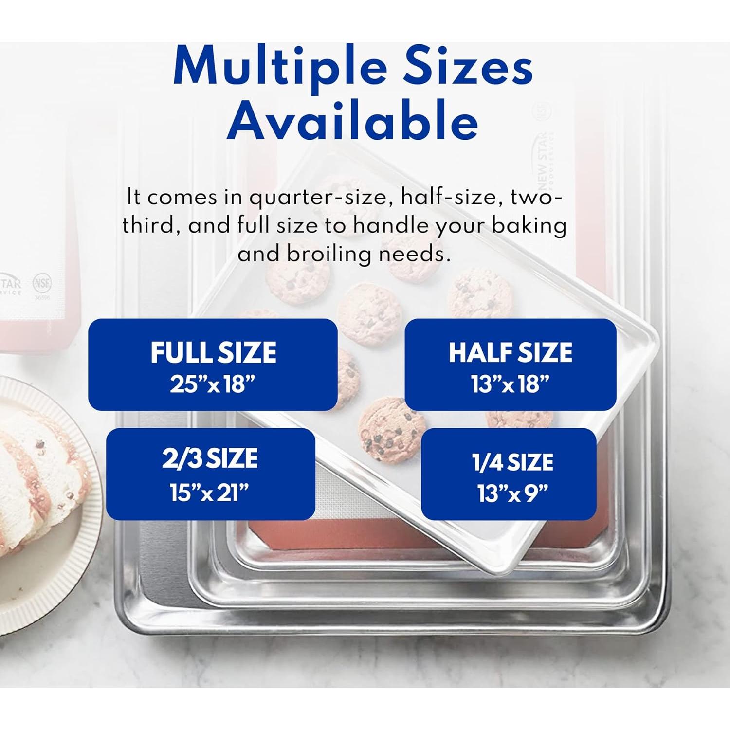 Juego Bandeja Horno Aluminio New Star 33x23 cm y Tapete Silicona