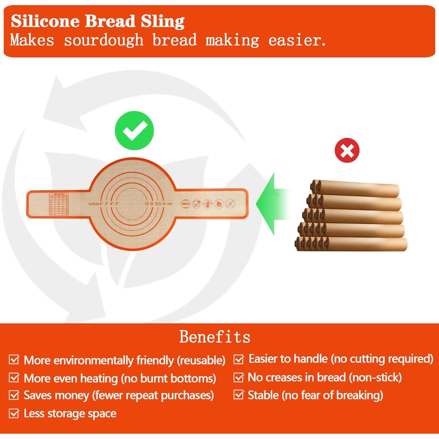 Soporte de Silicona UBeesize para Hornear Pan 53x22 cm Antiadherente