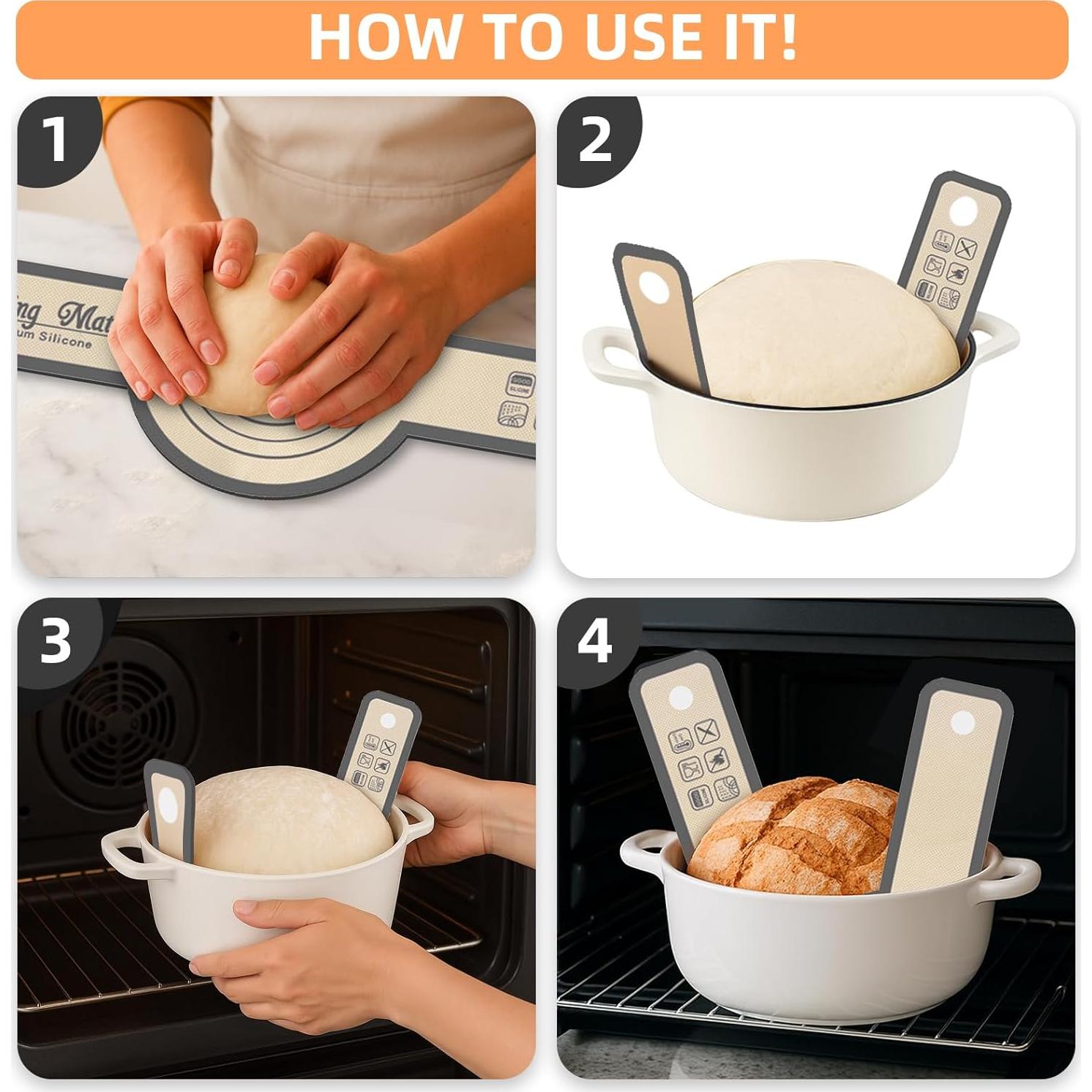 Sling de Silicona para Hornear Pan Arimagroup 55.88x21.08cm Gris