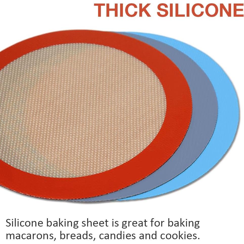 Juego de 3 Tapetes de Silicona Redondos 20 cm Goalfly