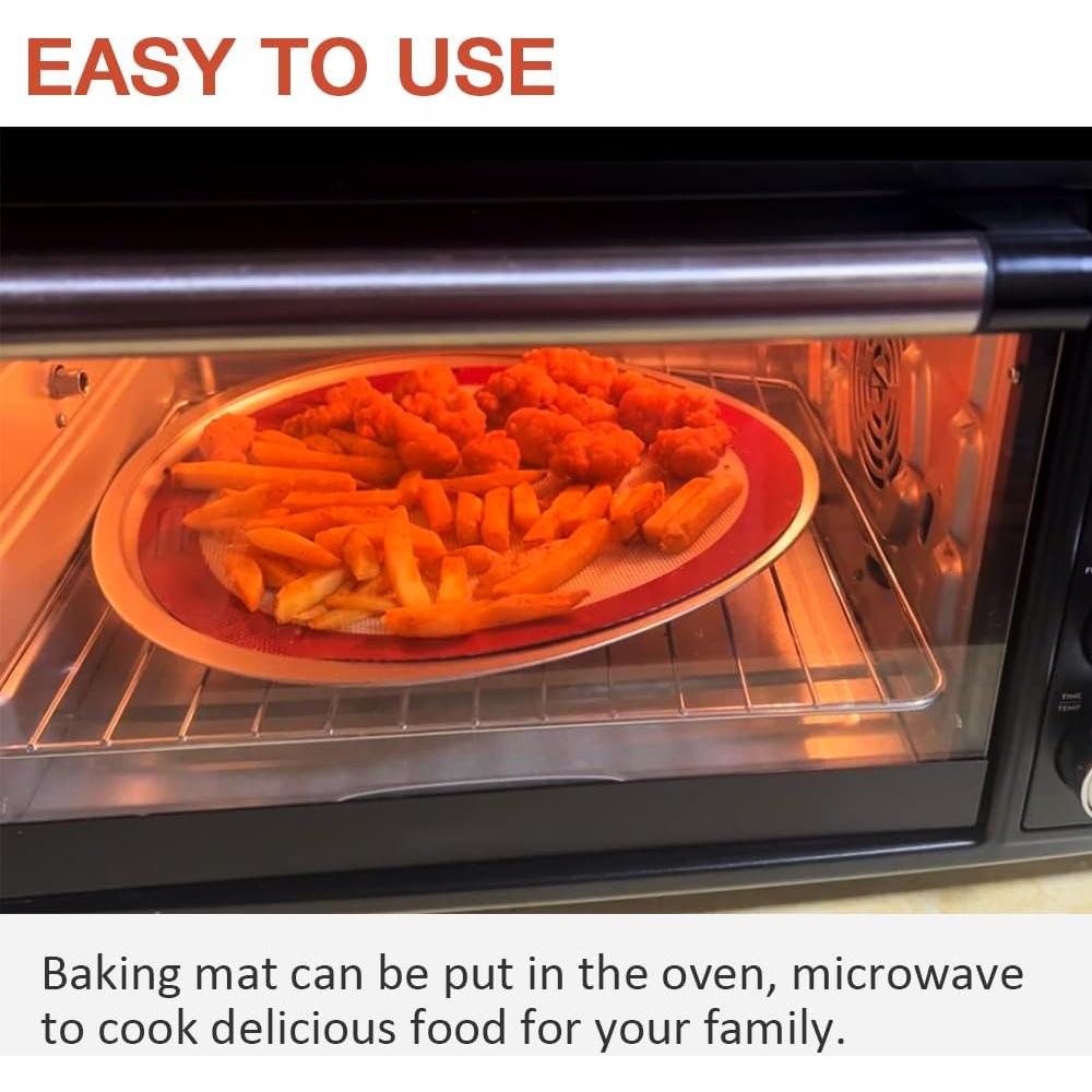 Juego de 3 Tapetes de Silicona Redondos 20 cm Goalfly