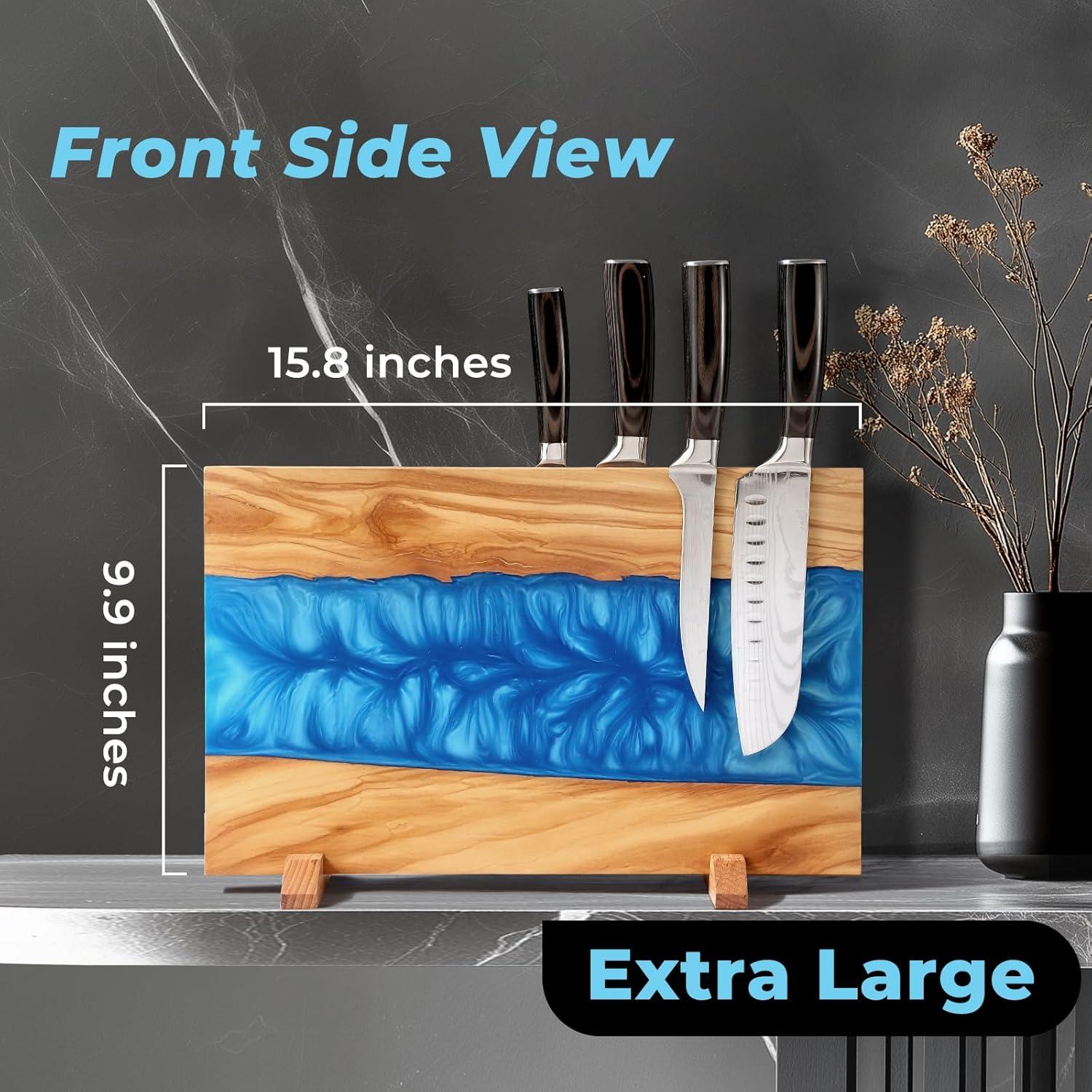 Soporte Magnético para Cuchillos Annie & Mia de Madera de Olivo