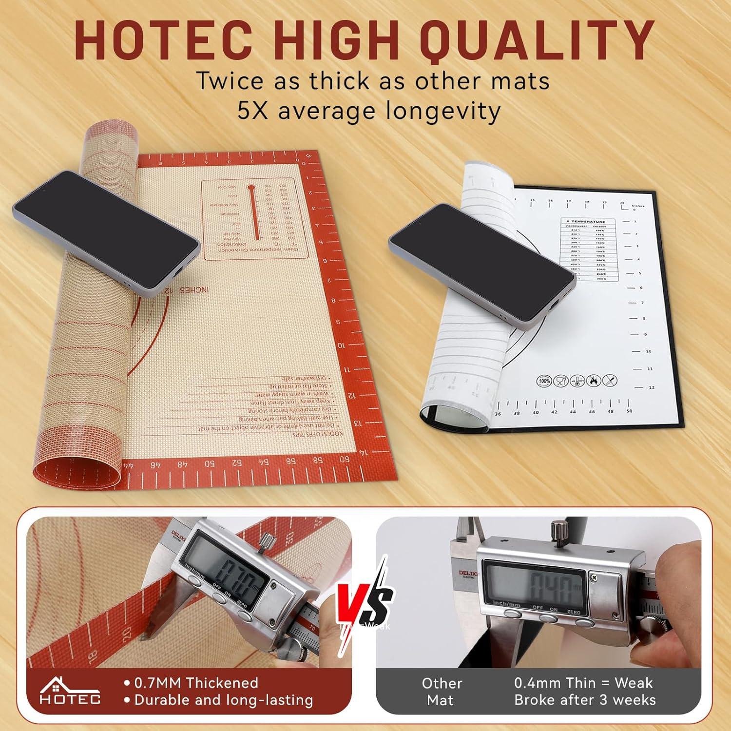 Mate de Hornear de Silicona HOTEC 66x41 cm Antideslizante