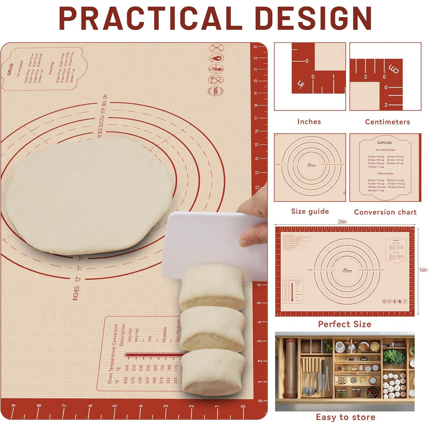 Mate de Hornear de Silicona HOTEC 66x41 cm Antideslizante