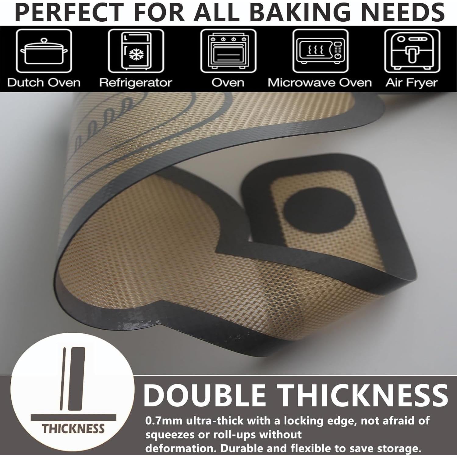 Sling de Silicona MOFWEB para Horno Holandés - 2 Piezas Ovalado y Redondo