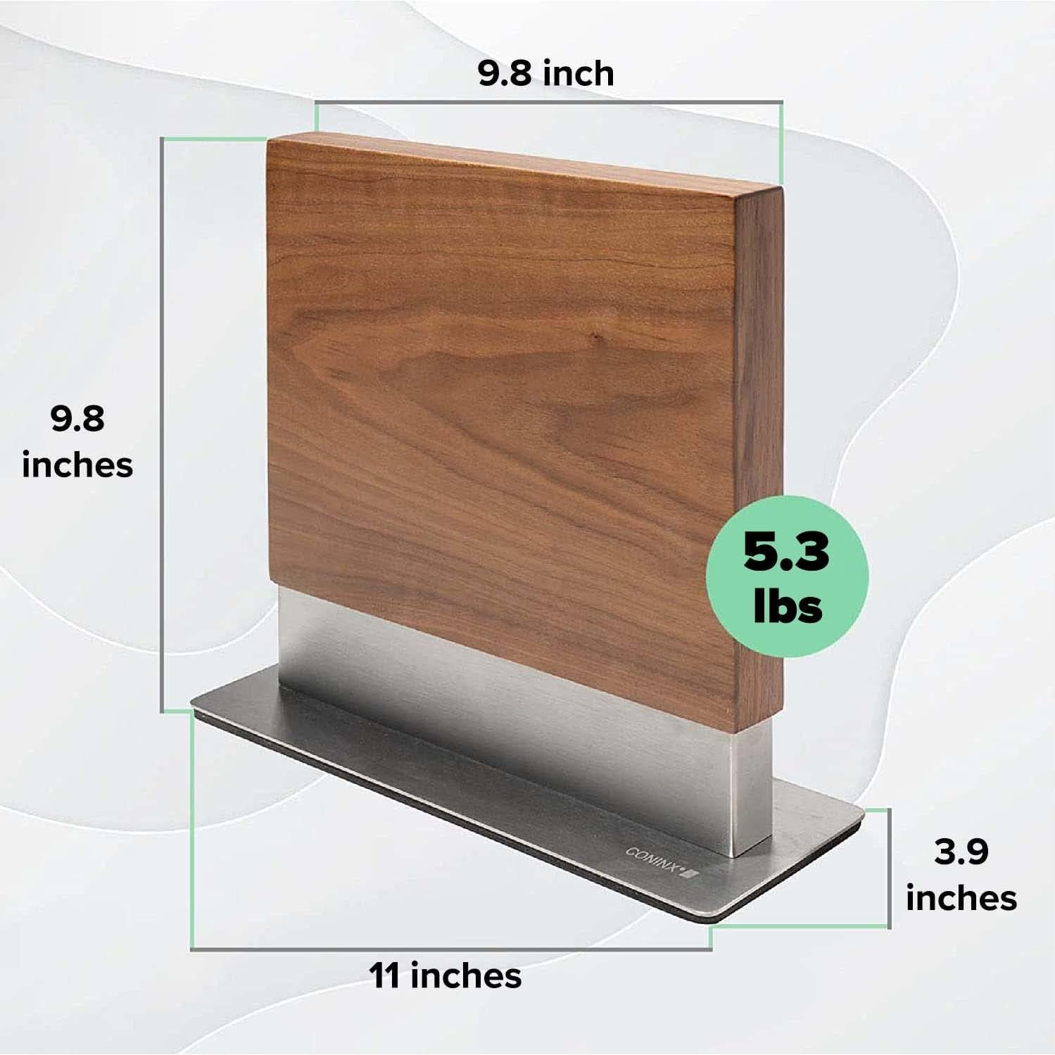 Soporte Magnético para Cuchillos Coninx de Madera de Nogal