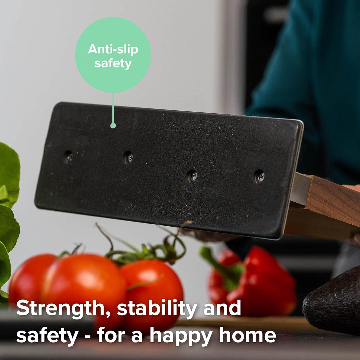 Soporte Magnético para Cuchillos Coninx de Madera de Nogal