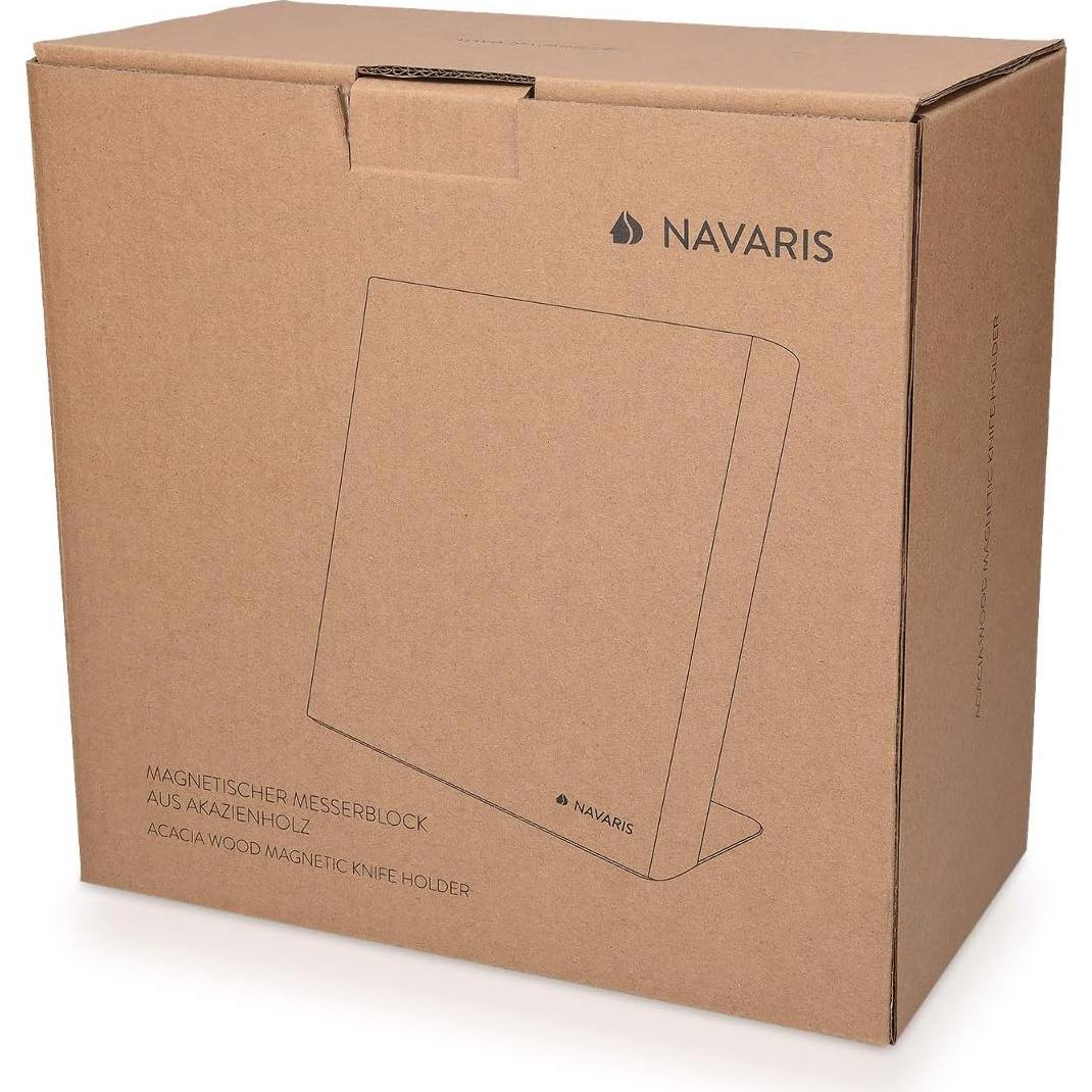 Soporte Magnético de Madera Navaris para Cuchillos 23x22.6cm
