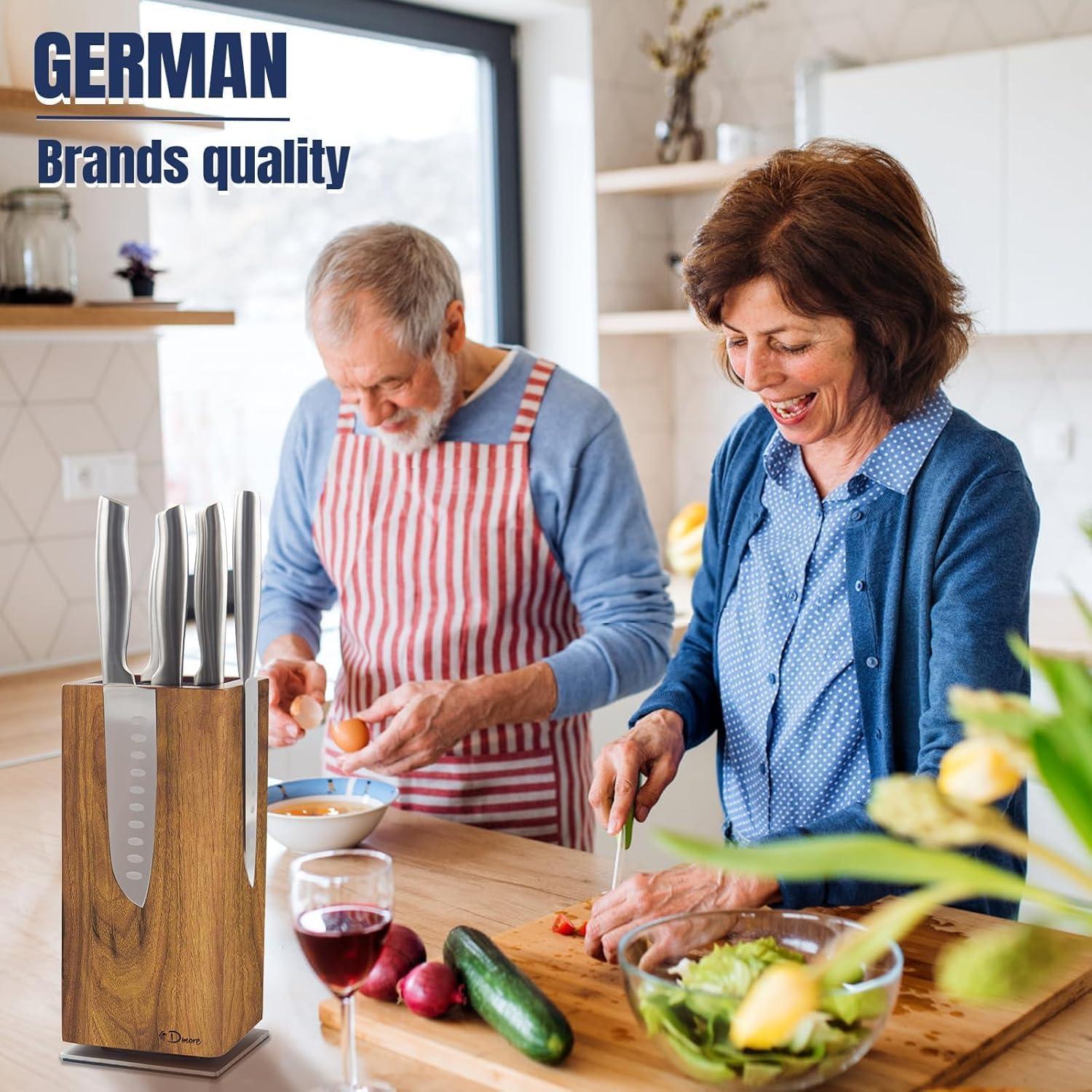 Bloque Magnético para Cuchillos Dmore 360° Madera Acacia