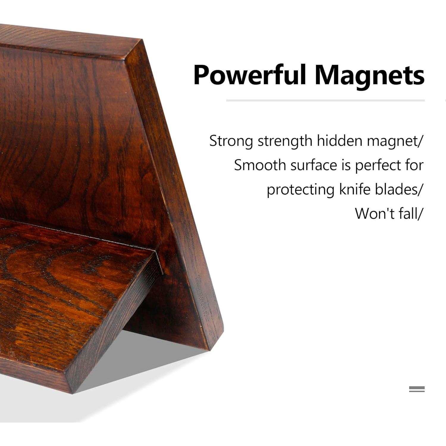 Bloque Magnético para Cuchillos WILDMOK de Madera de Fresno 33.8x23.5cm