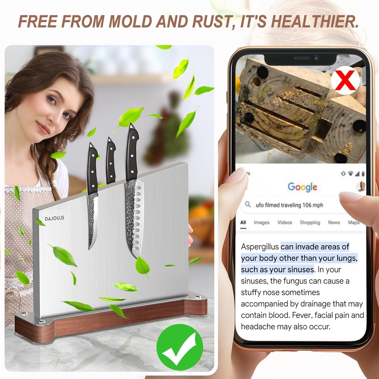 Soporte Magnético para Cuchillos DAJOUJS 40.96x27.94 cm Acero Inoxidable