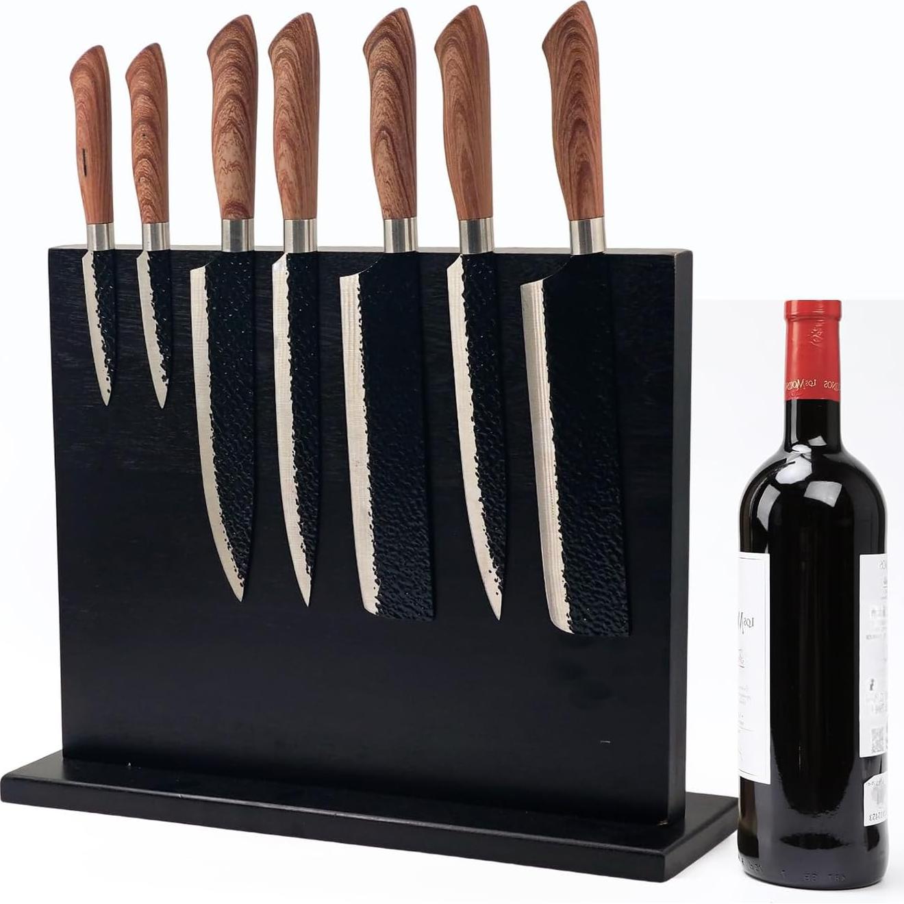 Soporte Magnético para Cuchillos Resafy 38x28 cm Acacia Negra