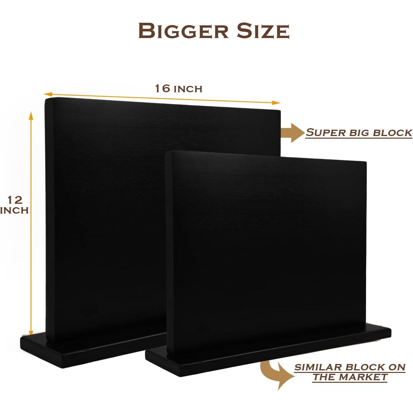 Soporte Magnético para Cuchillos Resafy 38x28 cm Acacia Negra