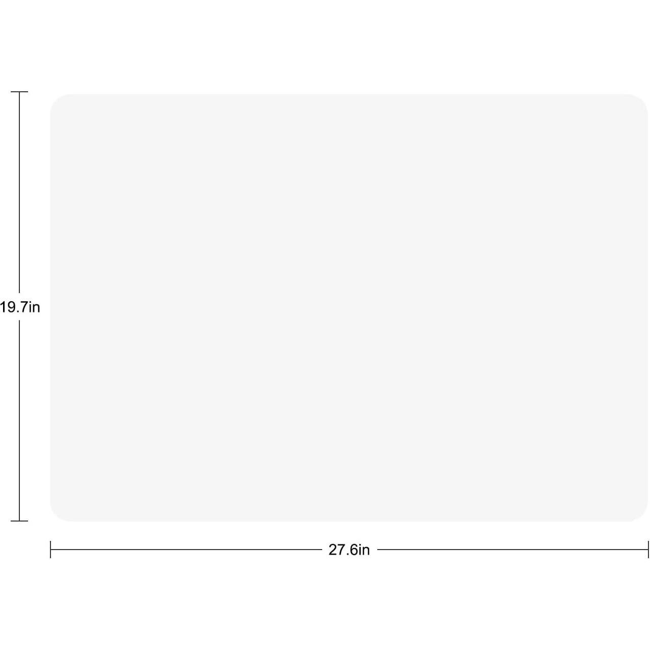 Alfombrilla de Silicona Antiadherente Wellhouse 70.1x49.8cm Blanca
