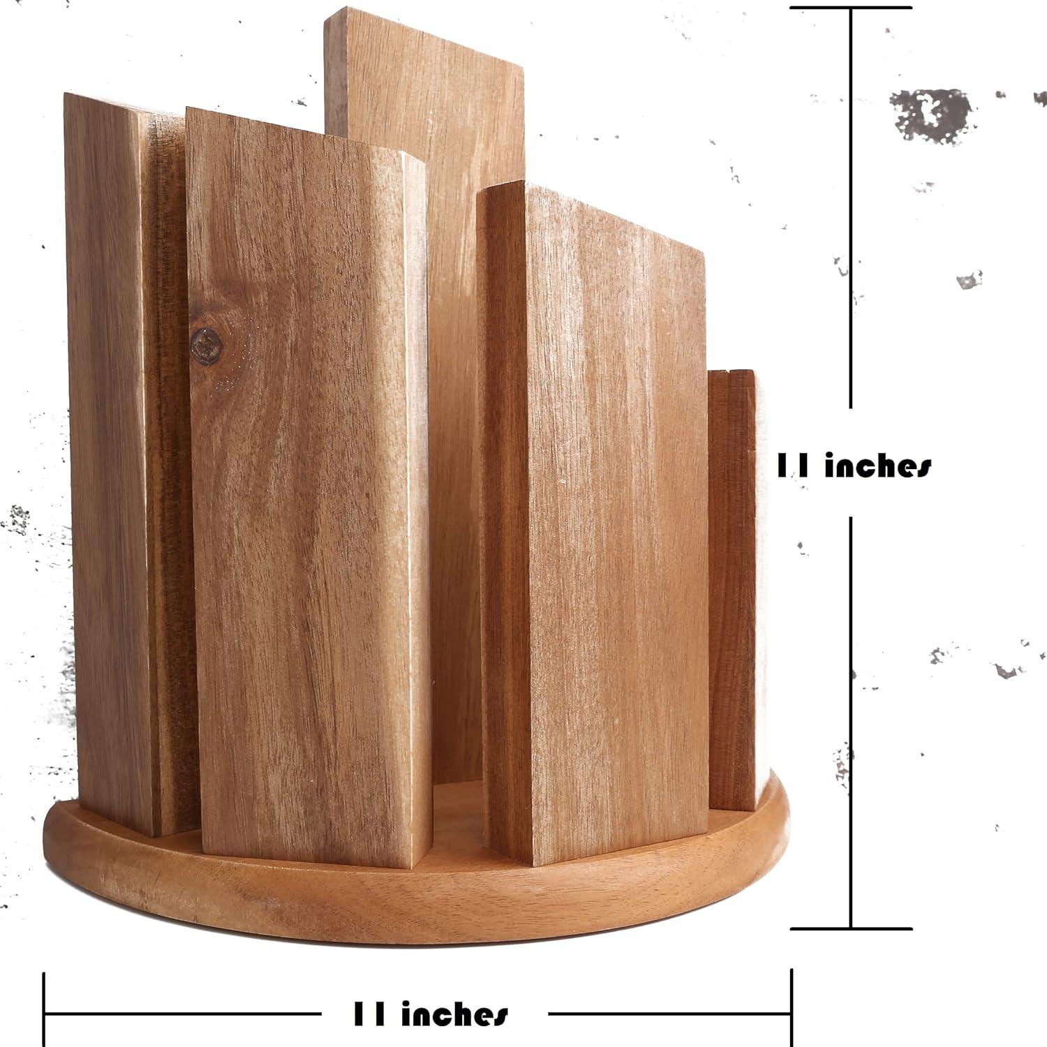 Bloque Magnético para Cuchillos Resafy - Madera Acacia 28x15 cm
