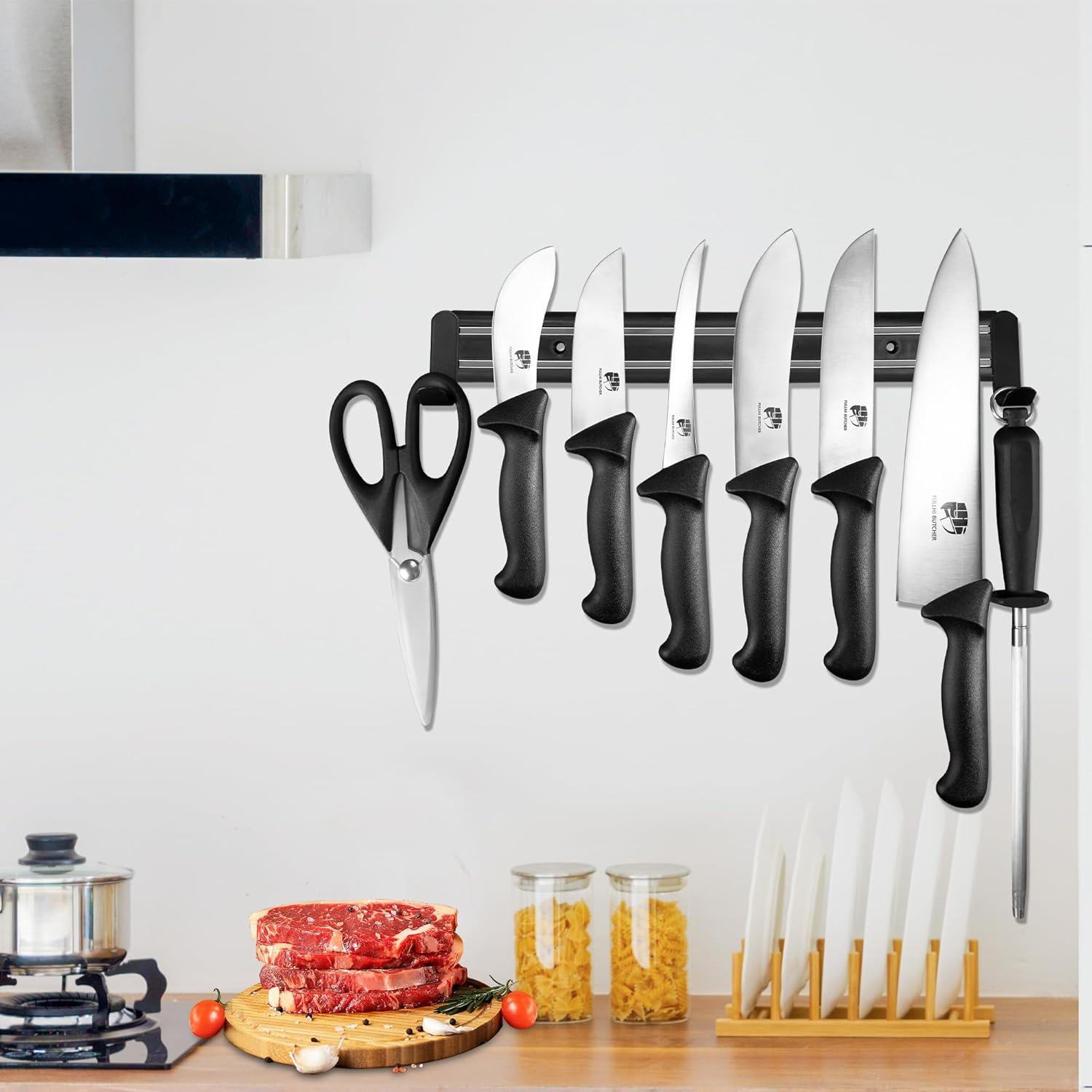 Juego de cuchillos de cocina Fullhi 10" acero inoxidable antideslizante