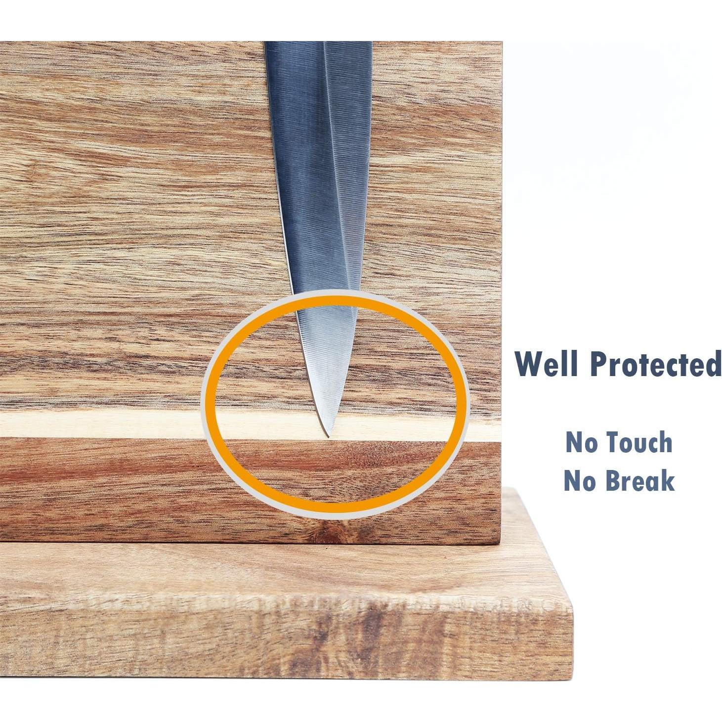 Soporte Magnético para Cuchillos Azauvc 30.48x25.4cm Madera