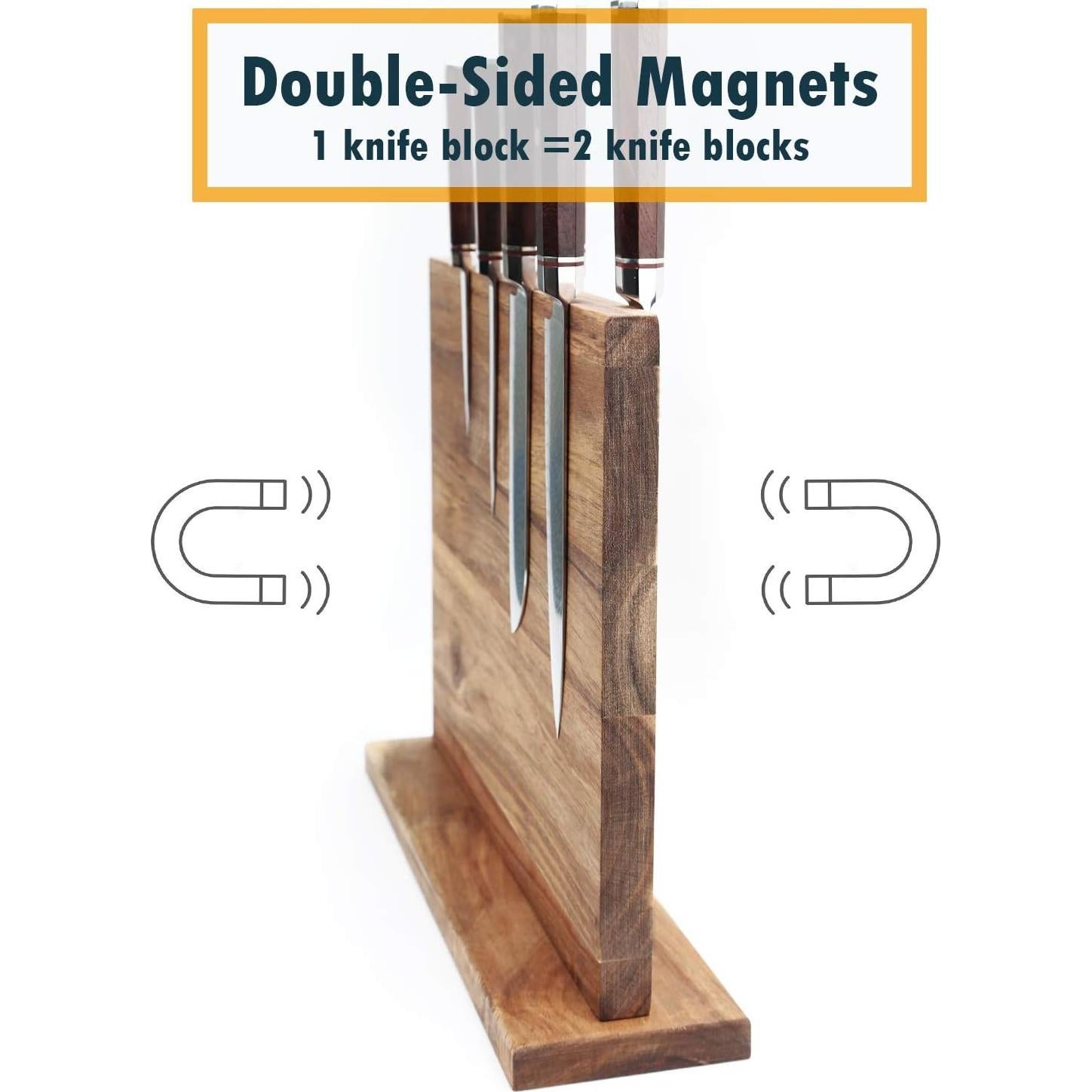 Soporte Magnético para Cuchillos Azauvc 30.48x25.4cm Madera