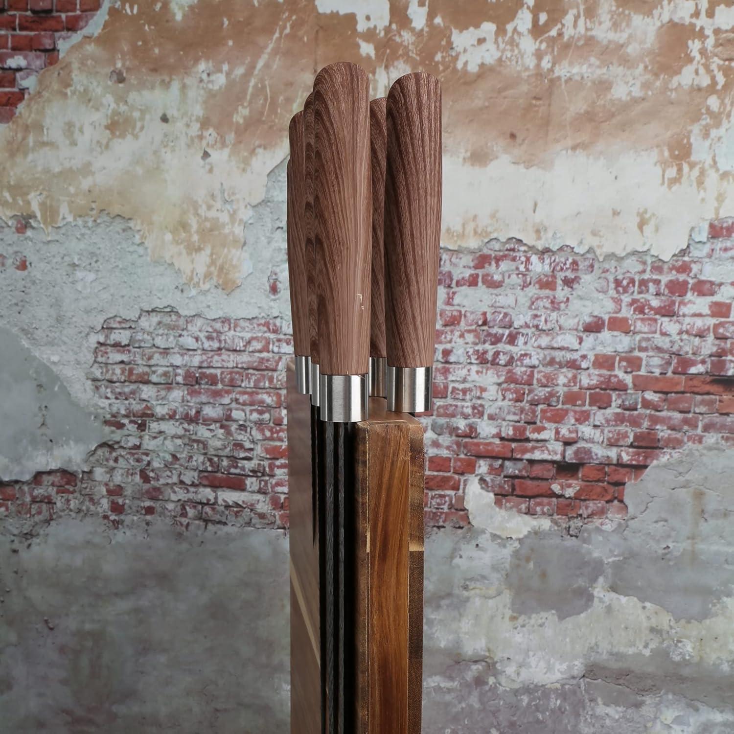 Soporte Magnético para Cuchillos Azauvc 30.48x25.4cm Madera