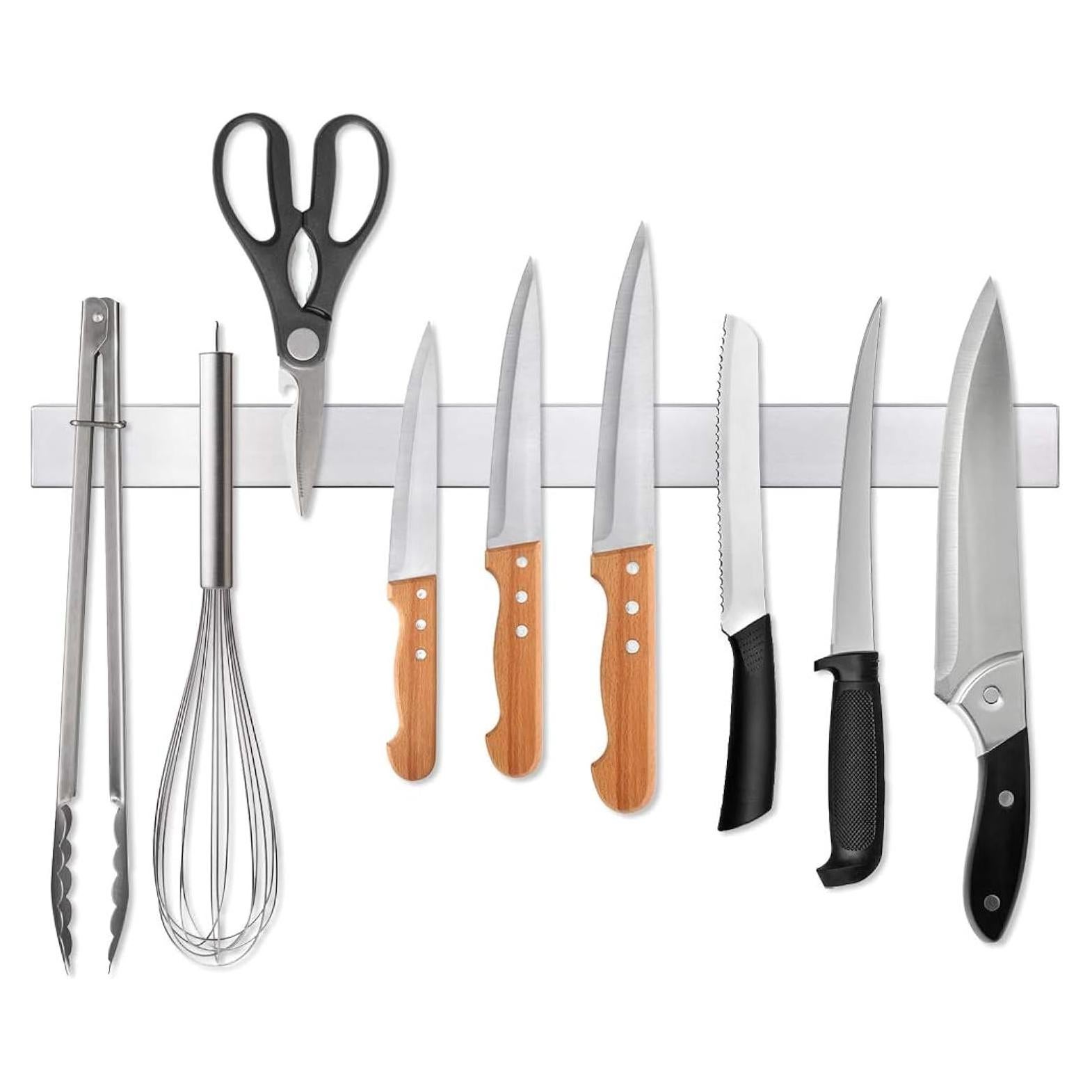 Barra Magnética para Cuchillos Ninonly 50.8 cm Acero Inoxidable