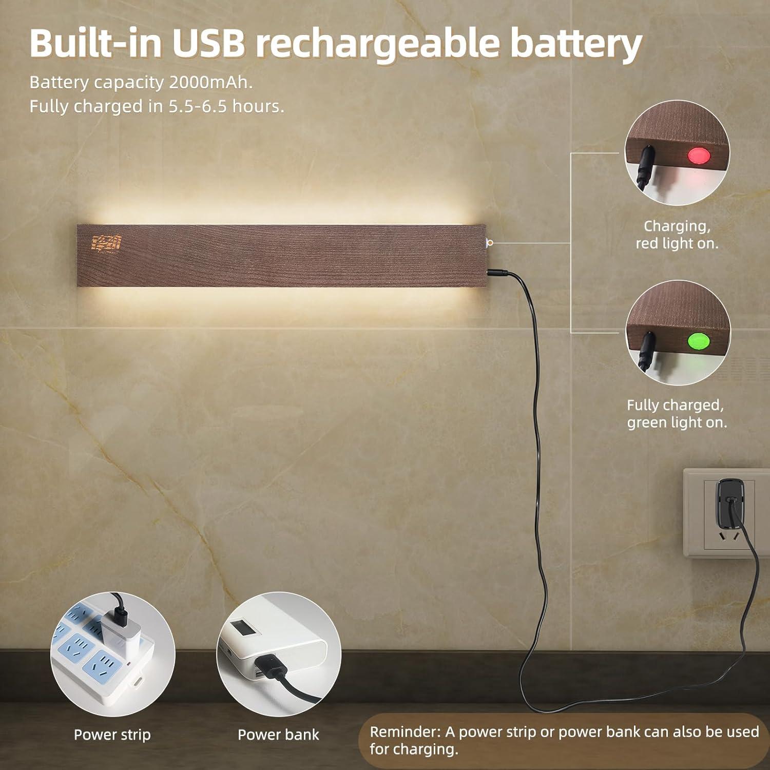 Tira Magnética de Cuchillos FINDKING 40.64 cm con LED