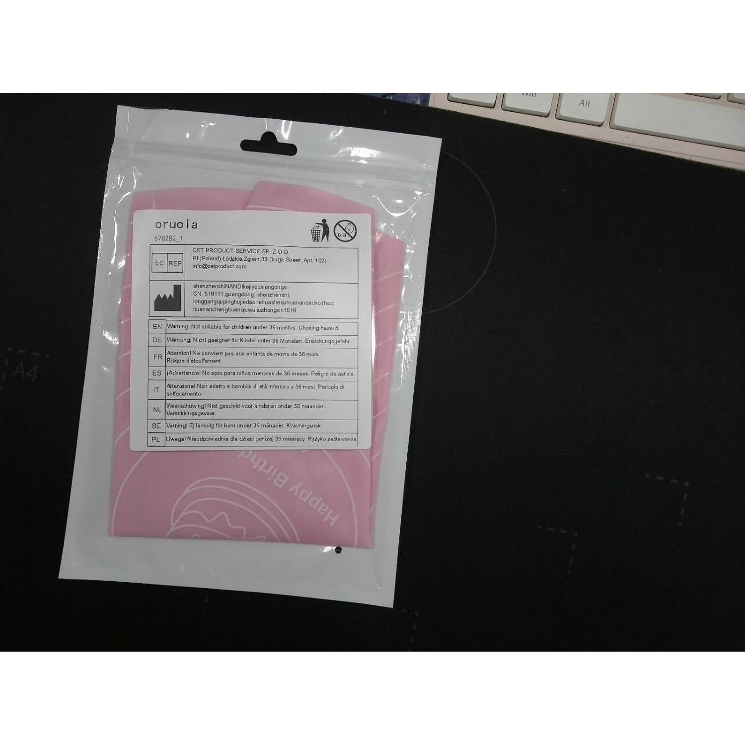 Alfombrilla Redonda de Silicona para Hornear Oruola 30 cm Rosa