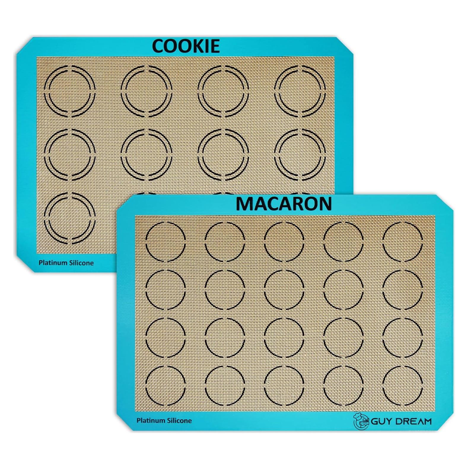 Juego de 2 Tapetes de Silicona GUYDREMAT 42x29.5cm Resistente al Calor