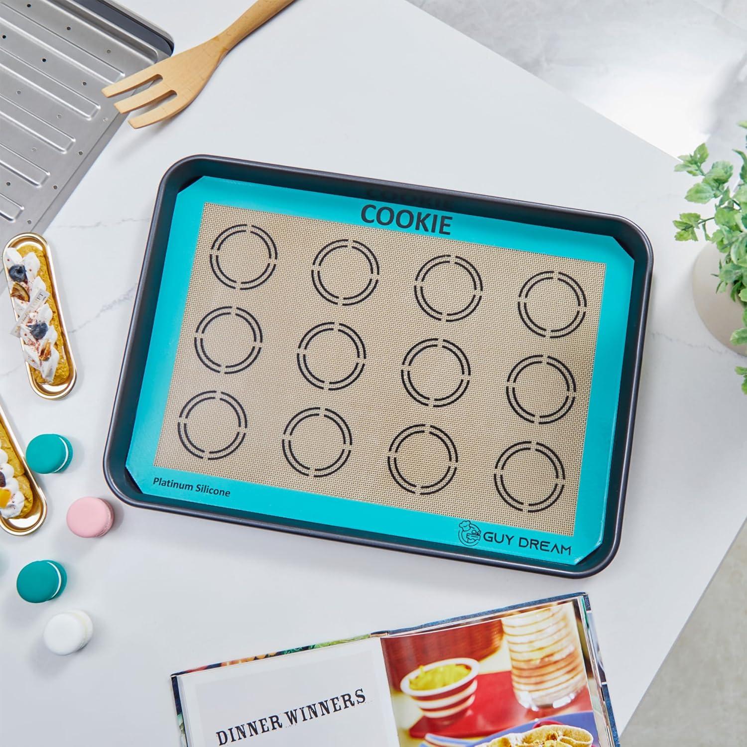 Juego de 2 Tapetes de Silicona GUYDREMAT 42x29.5cm Resistente al Calor