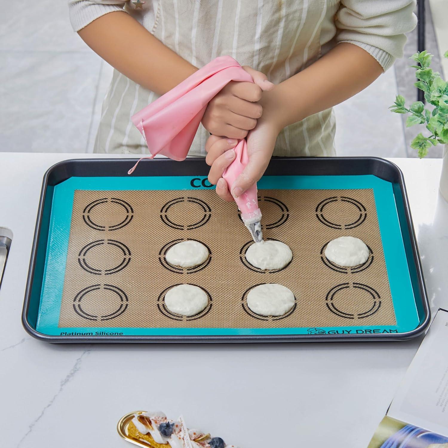 Juego de 2 Tapetes de Silicona GUYDREMAT 42x29.5cm Resistente al Calor