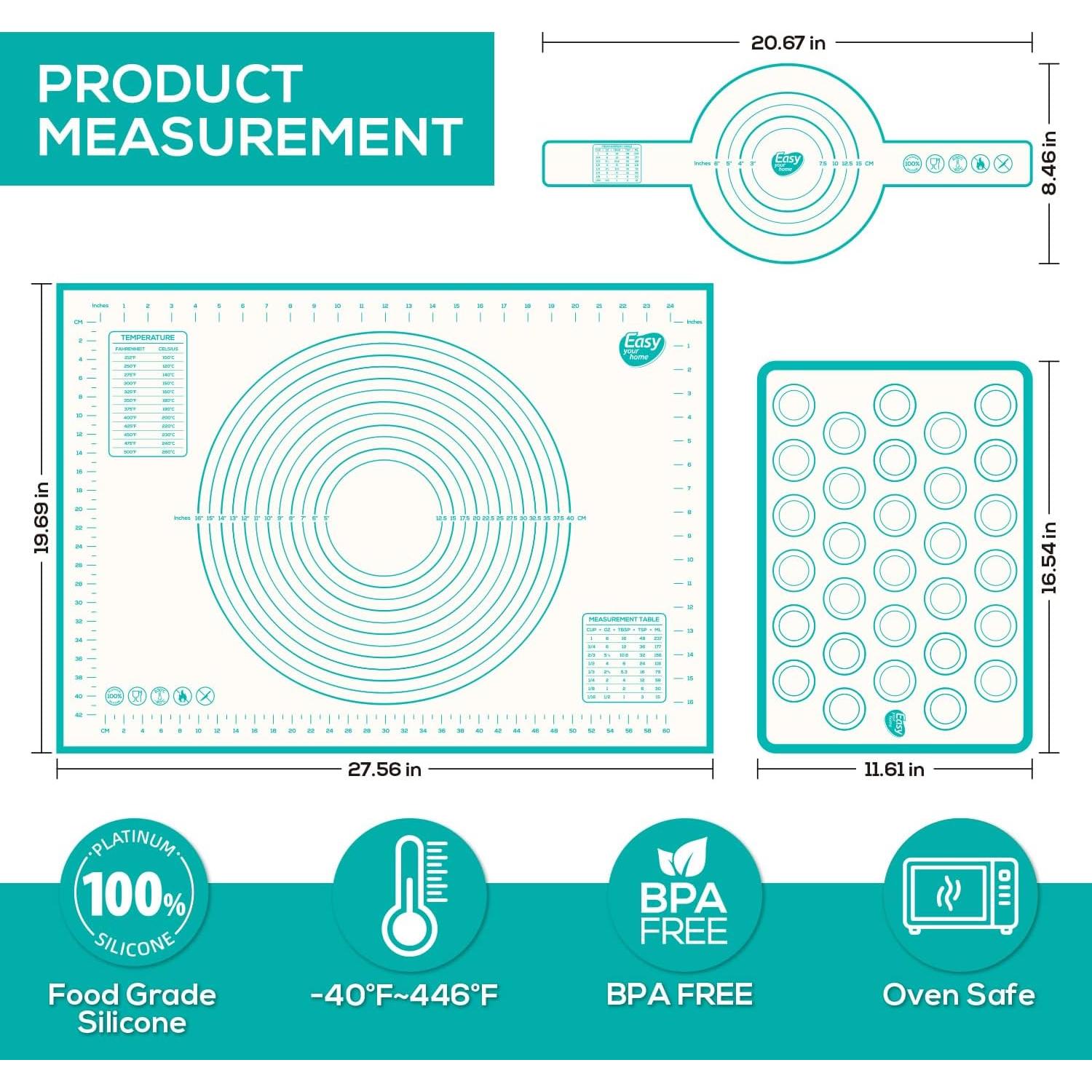Set de Horneado EASYYOURHOME: Sling y Alfombrilla de Silicona