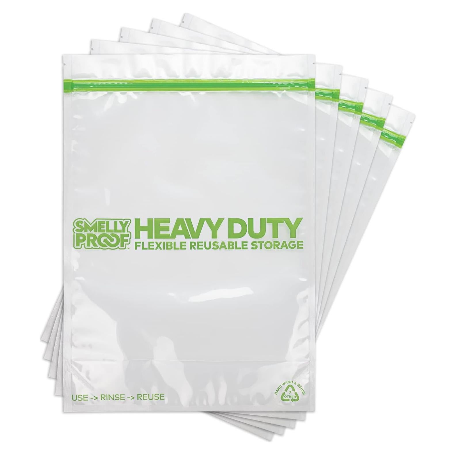 Bolsas Reutilizables Smelly Proof 2 Galones 5pk Alta Resistencia