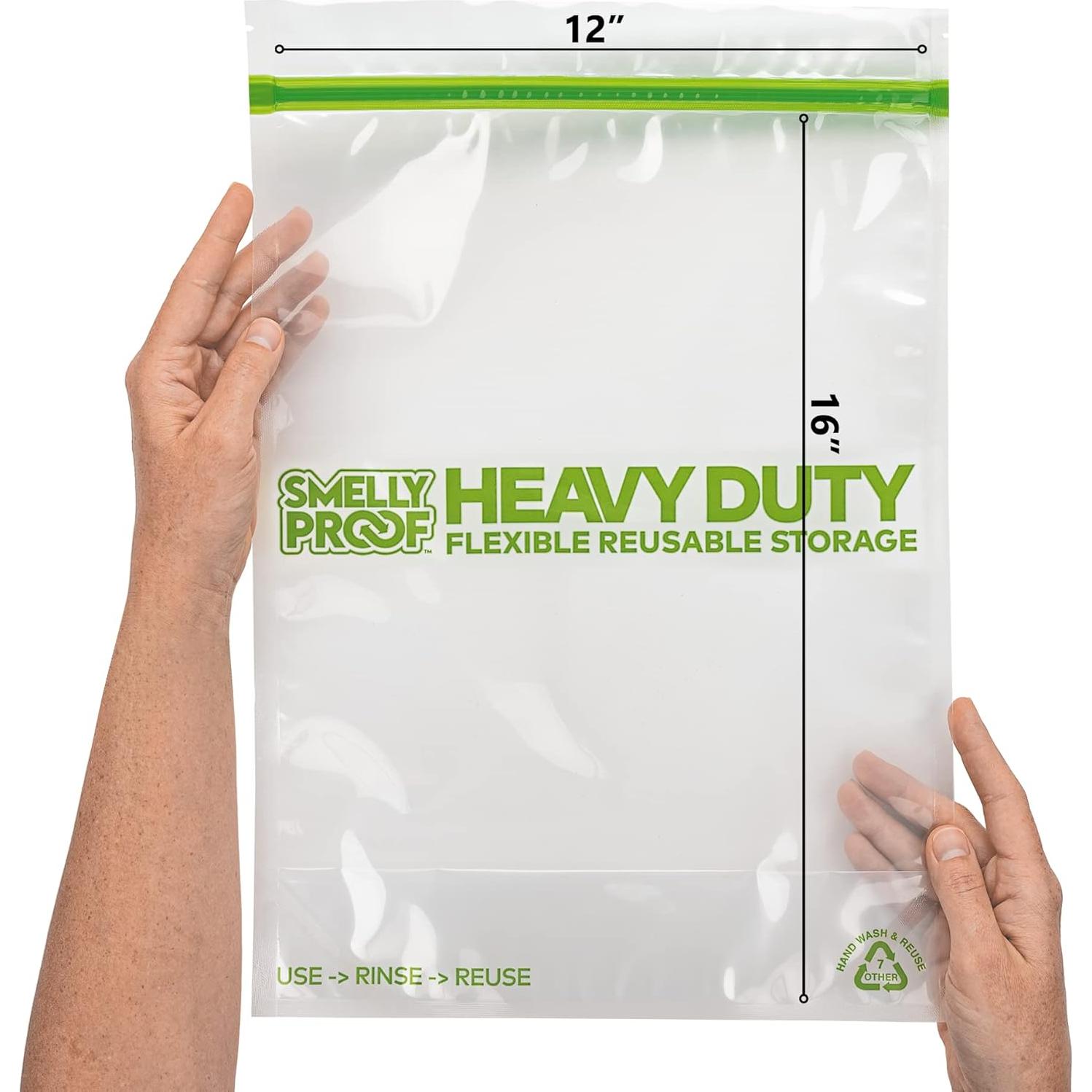 Bolsas Reutilizables Smelly Proof 2 Galones 5pk Alta Resistencia