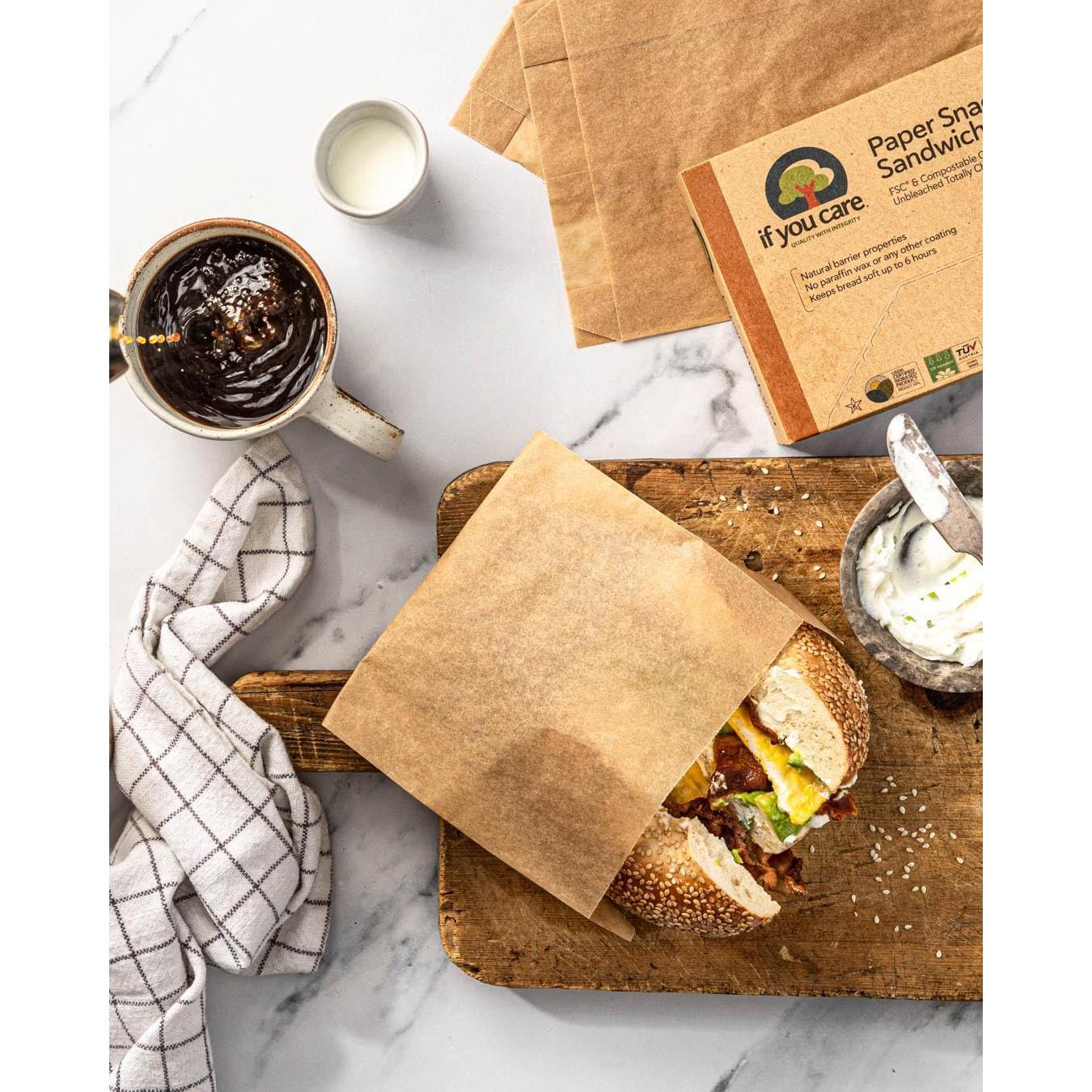 Bolsas para Sándwich Si Te Importa, 48 Unidades, Biodegradables