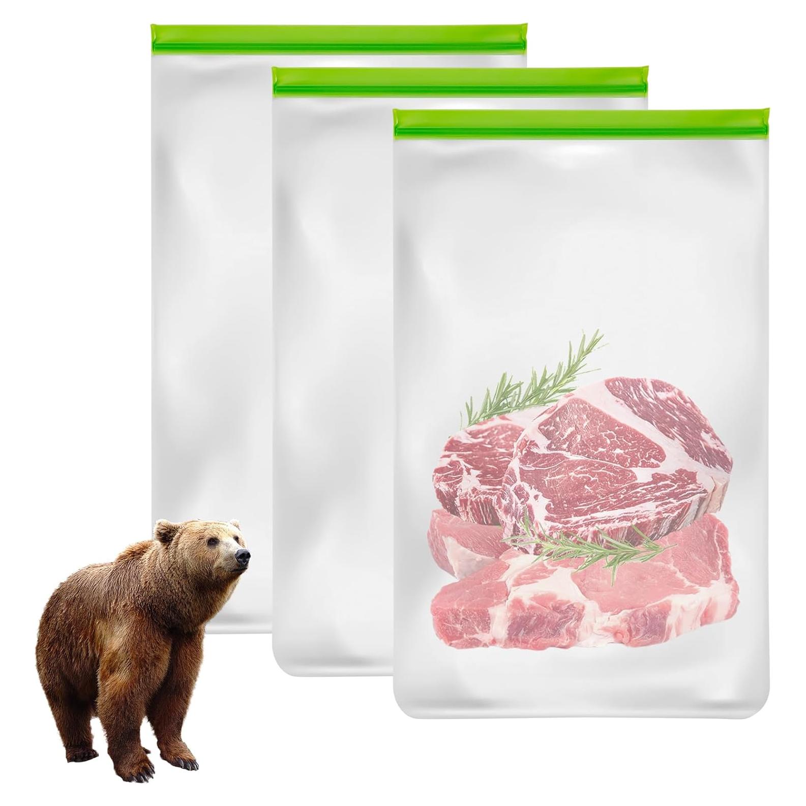 Paquete de 3 Bolsas Reutilizables a Prueba de Olores Lerine 30x50 cm