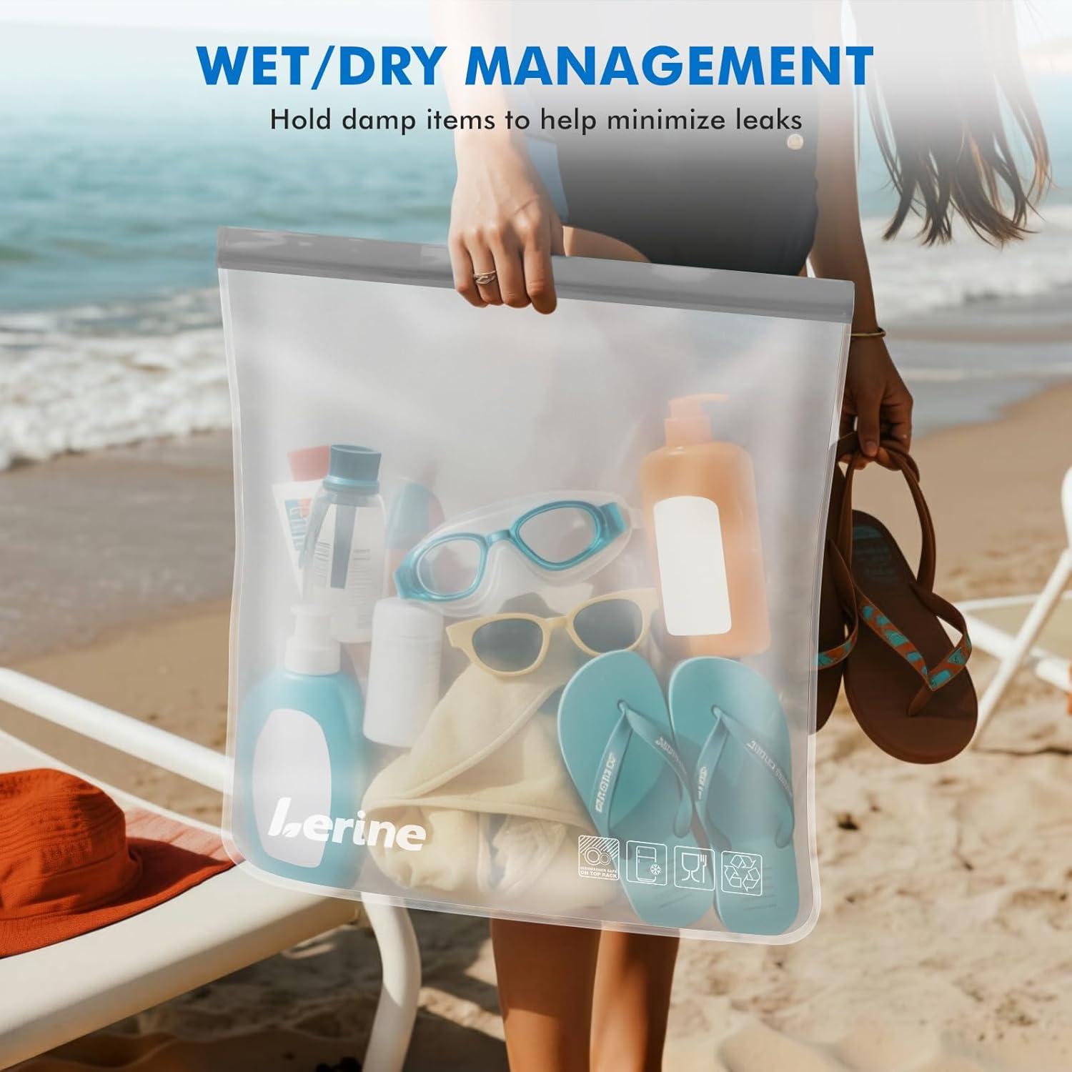 Bolsas Reutilizables para Congelador Lerine 3 Galones - 4 Pzas