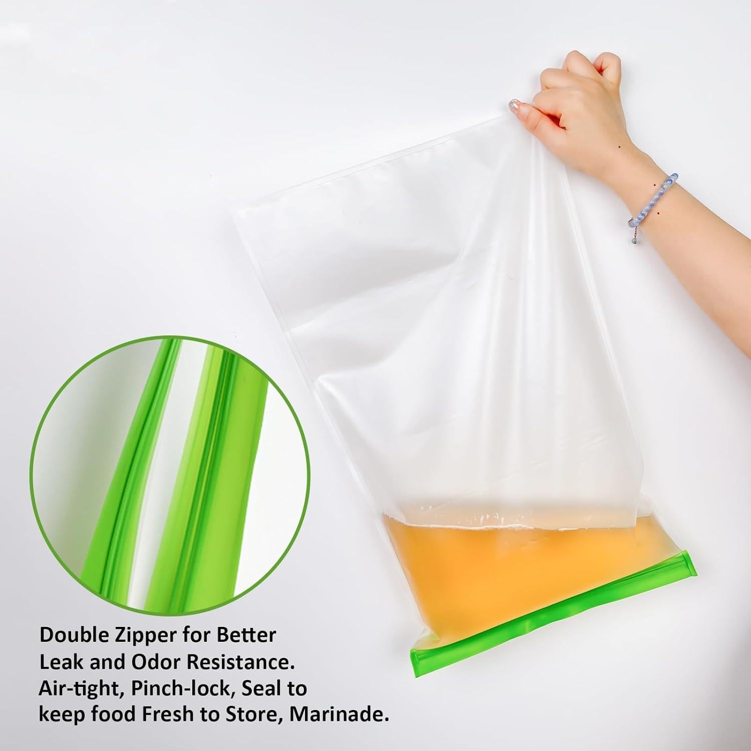 Bolsas de Almacenamiento de Alimentos TAINESS 2 Piezas 28g