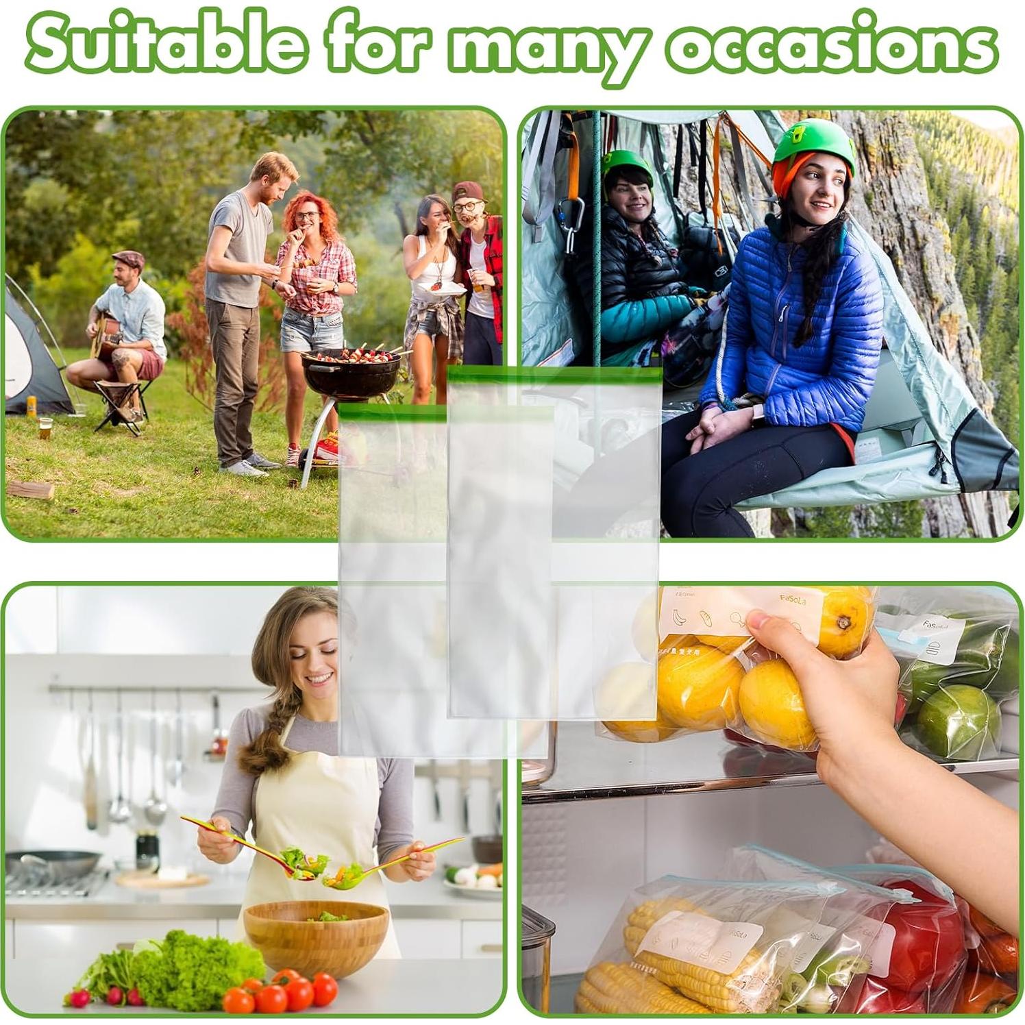 Bolsas de Almacenamiento de Alimentos TAINESS 2 Piezas 28g