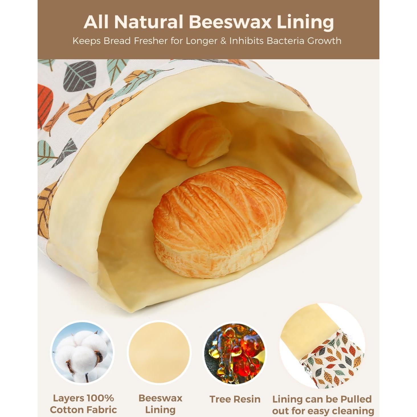 Bolsas de Cera de Abeja LIFEGOO 43x30 cm Reutilizables - Paquete de 2